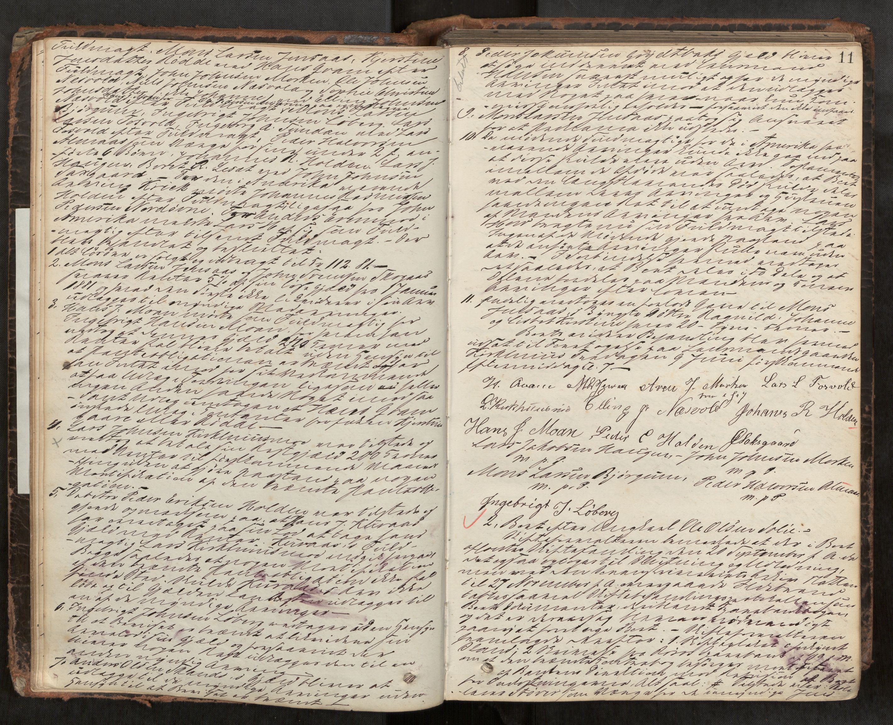 Gauldal sorenskriveri, AV/SAT-A-0014/1/3/3B/L0003: Skiftebehandlingsprotokoll, 1881-1896, s. 11