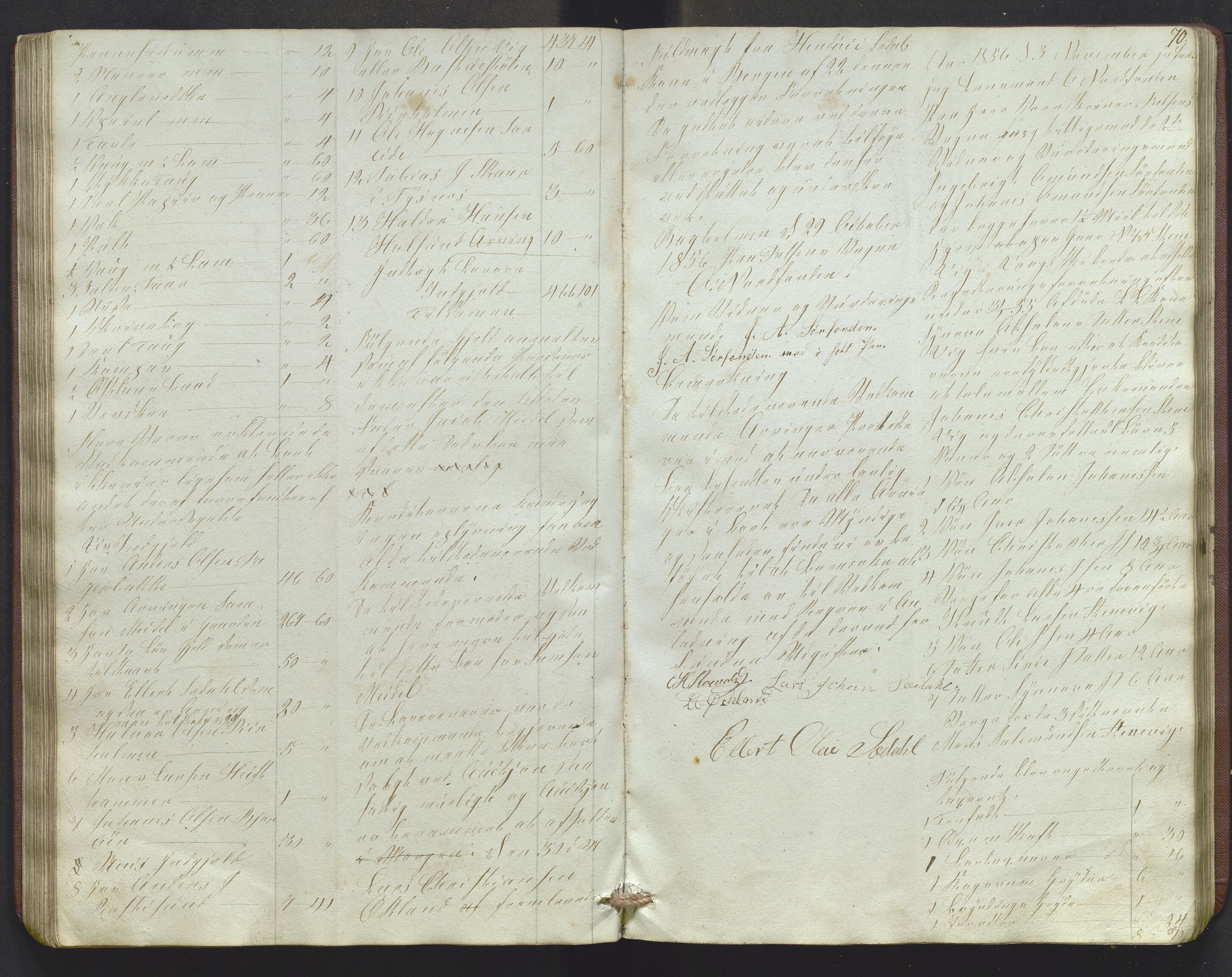 Lensmannen i Sund og Austevoll, AV/SAB-A-35201/0006/L0009: Registreringsprotokoll, 1848-1863, s. 69b-70a