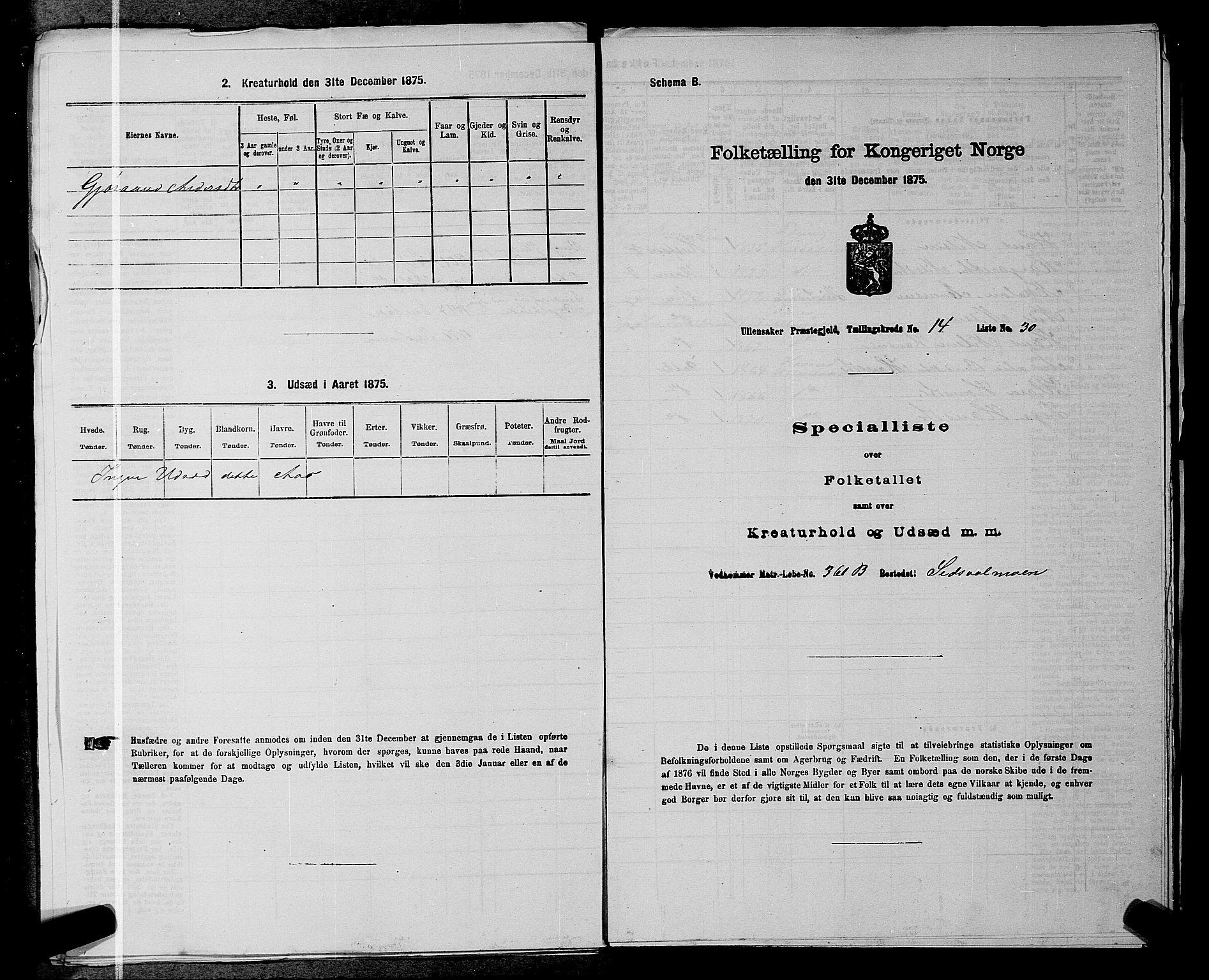 RA, Folketelling 1875 for 0235P Ullensaker prestegjeld, 1875, s. 2017