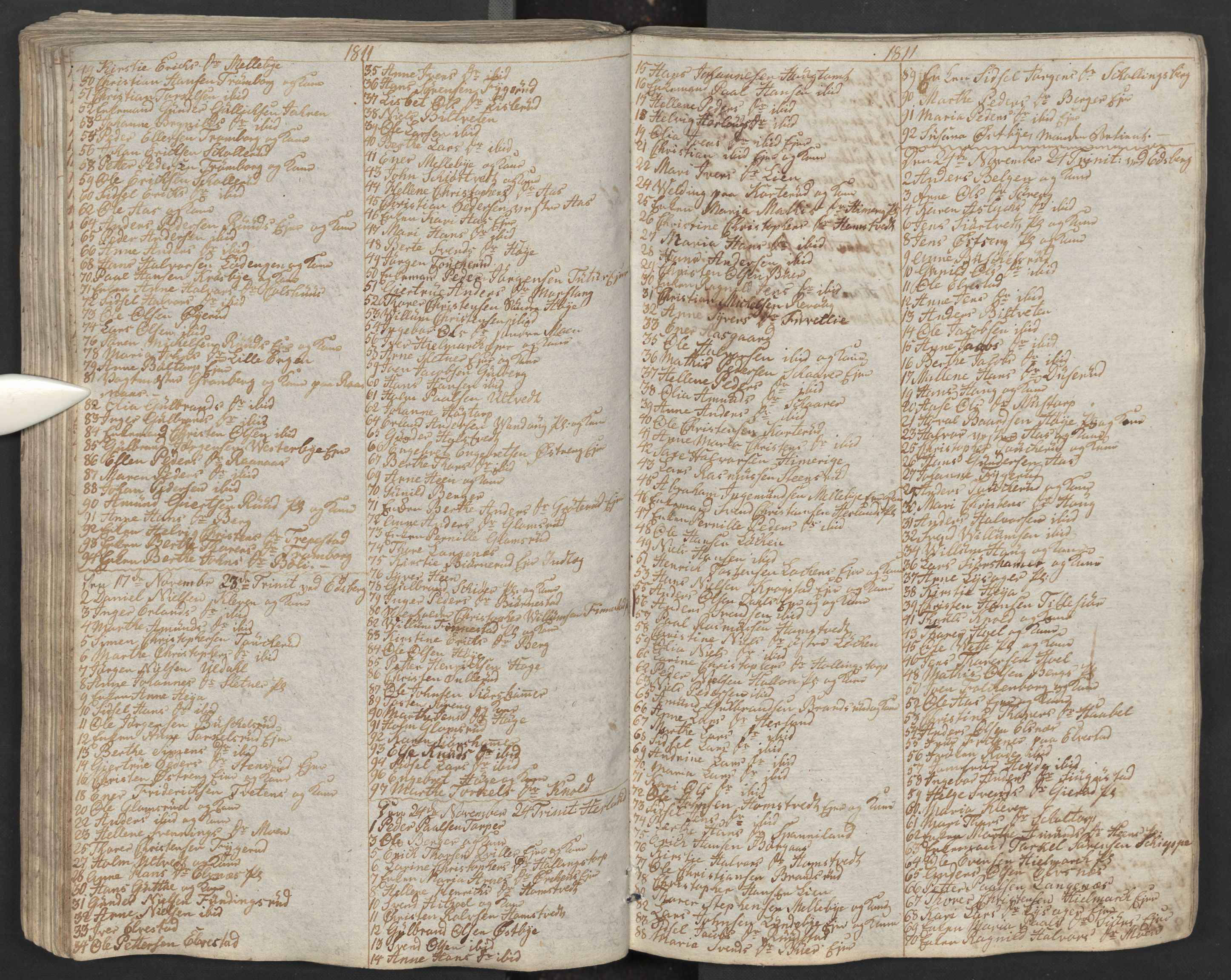 Eidsberg prestekontor Kirkebøker, AV/SAO-A-10905/M/Ma/L0001: Kommunikantprotokoll nr. I 1, 1800-1821
