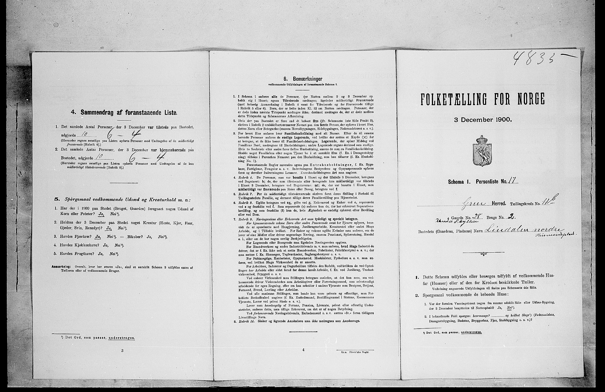 SAH, Folketelling 1900 for 0423 Grue herred, 1900, s. 1824