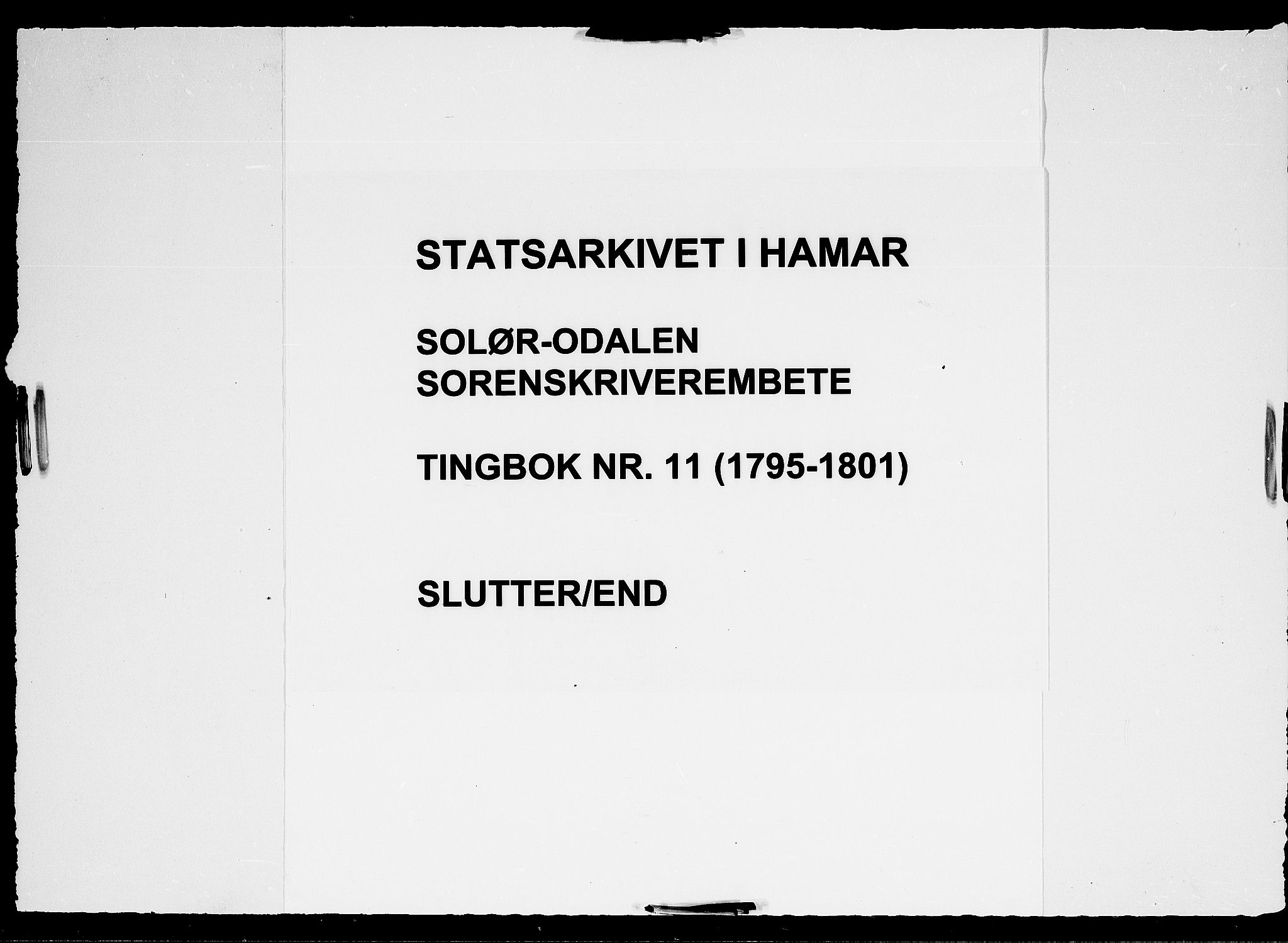 Solør og Odalen sorenskriveri, AV/SAH-TING-026/G/Gb/L0011: Tingbok, 1795-1801