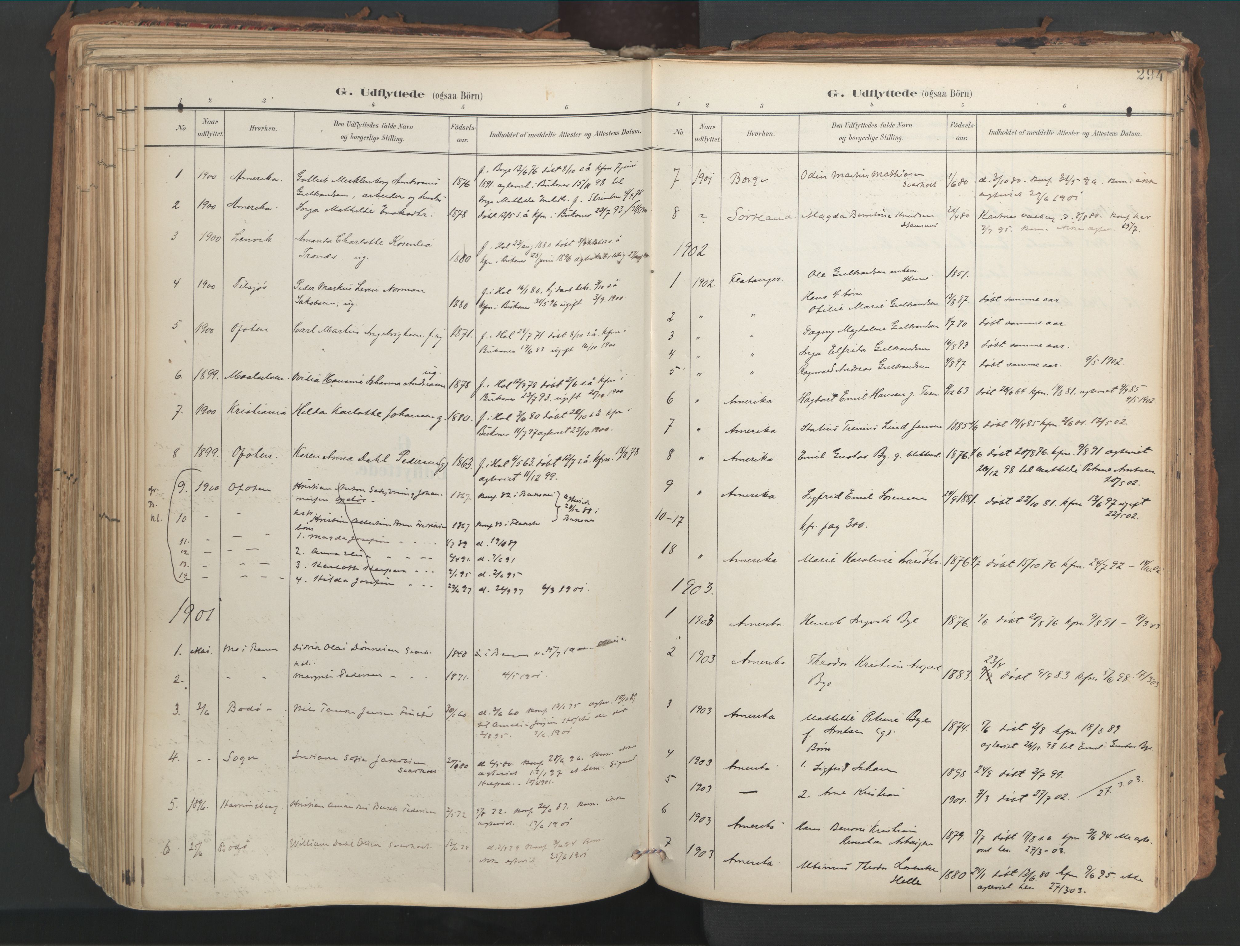 Ministerialprotokoller, klokkerbøker og fødselsregistre - Nordland, AV/SAT-A-1459/882/L1180: Ministerialbok nr. 882A02, 1897-1913, s. 294