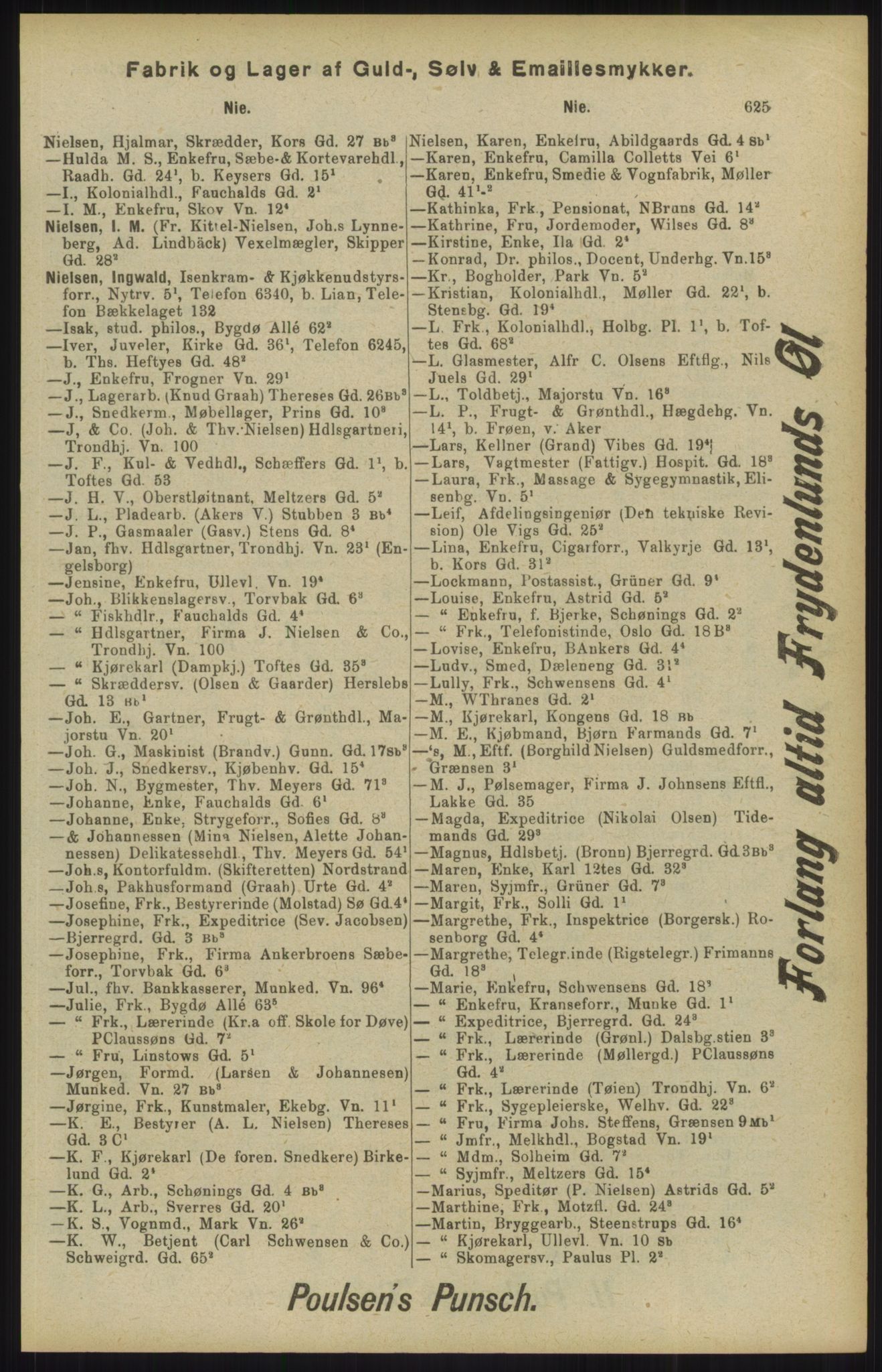 Kristiania/Oslo adressebok, PUBL/-, 1904, s. 625