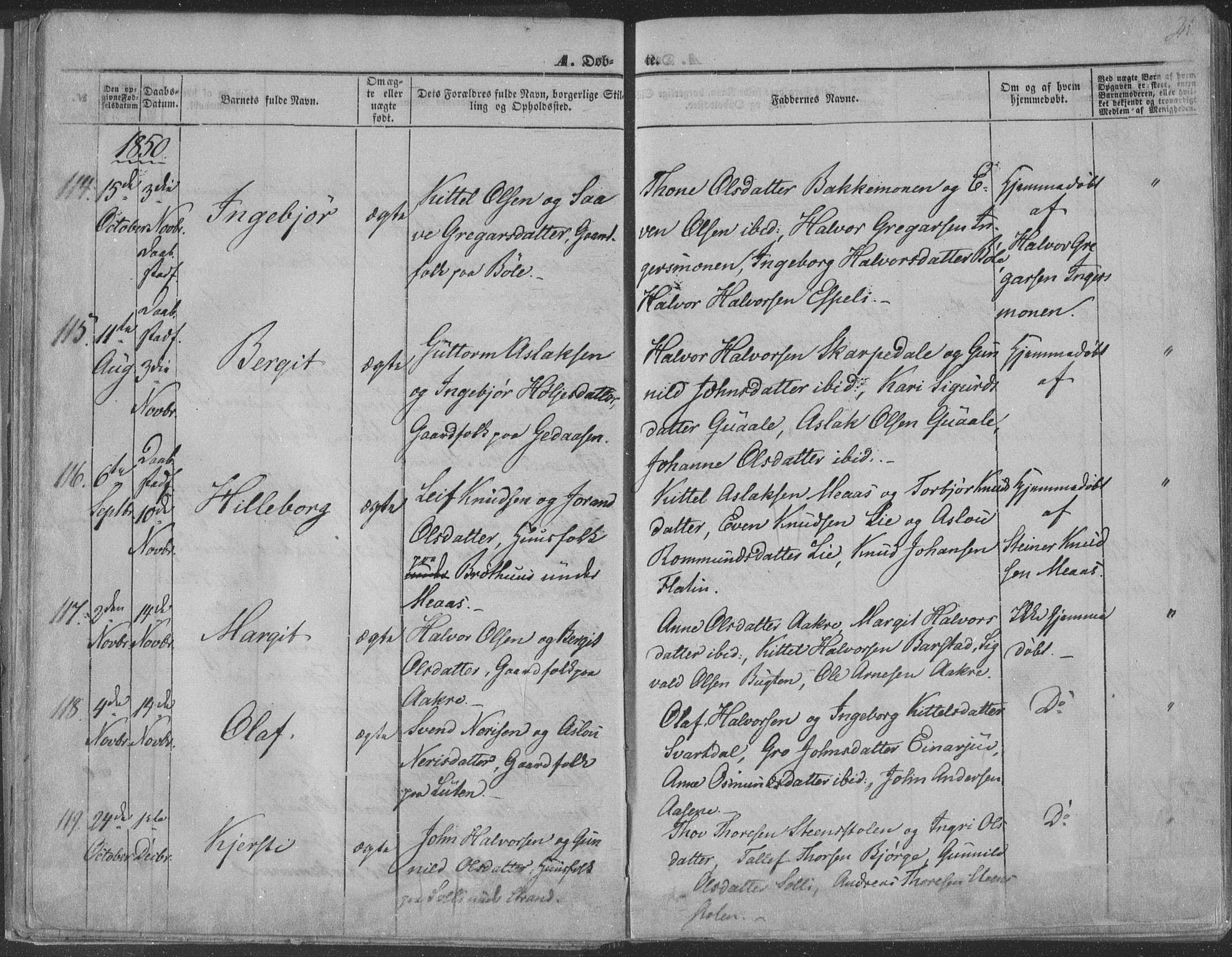 Seljord kirkebøker, AV/SAKO-A-20/F/Fa/L012a: Ministerialbok nr. I 12A, 1850-1865, s. 21