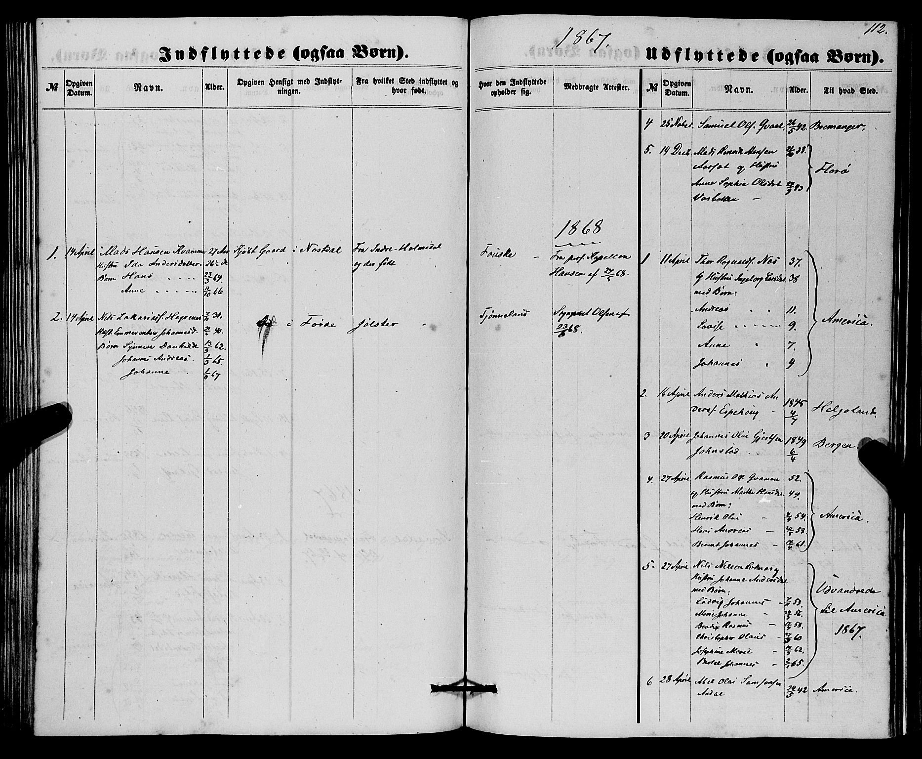 Førde sokneprestembete, AV/SAB-A-79901/H/Haa/Haaa/L0010: Ministerialbok nr. A 10, 1861-1876, s. 112