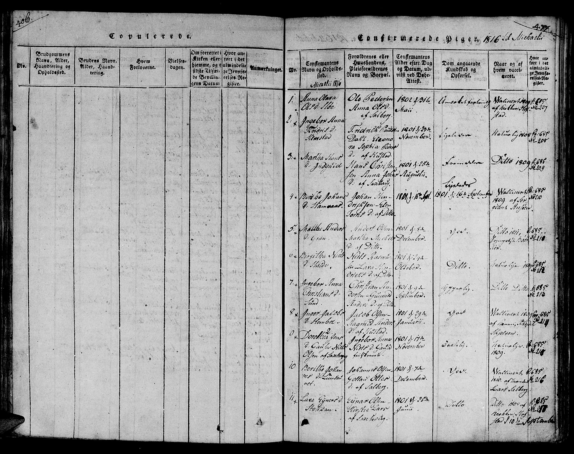 Ministerialprotokoller, klokkerbøker og fødselsregistre - Nord-Trøndelag, SAT/A-1458/730/L0275: Ministerialbok nr. 730A04, 1816-1822, s. 406-477