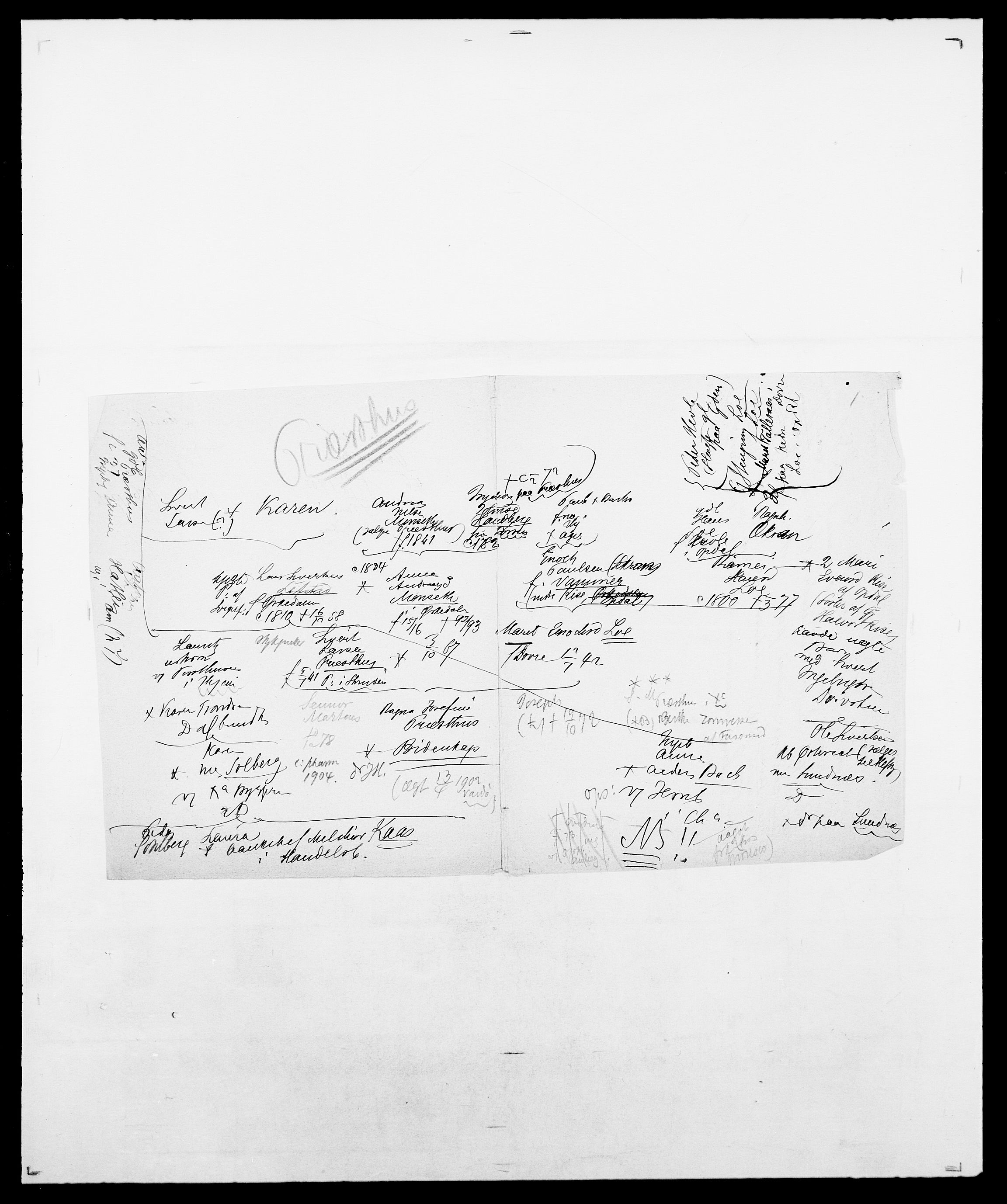 Delgobe, Charles Antoine - samling, AV/SAO-PAO-0038/D/Da/L0031: de Place - Raaum, s. 405