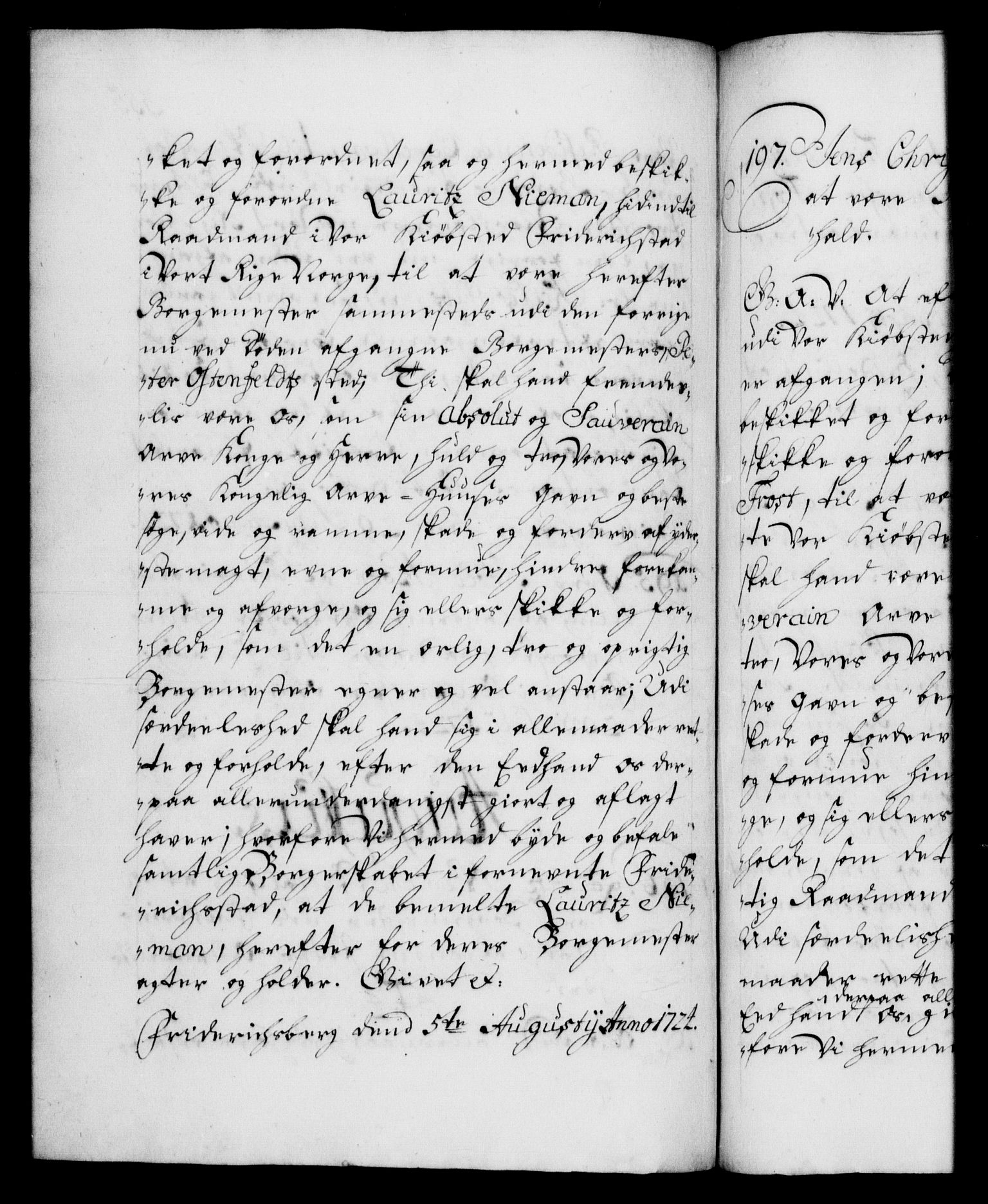 Danske Kanselli 1572-1799, AV/RA-EA-3023/F/Fc/Fca/Fcaa/L0024: Norske registre, 1723-1725, s. 355b