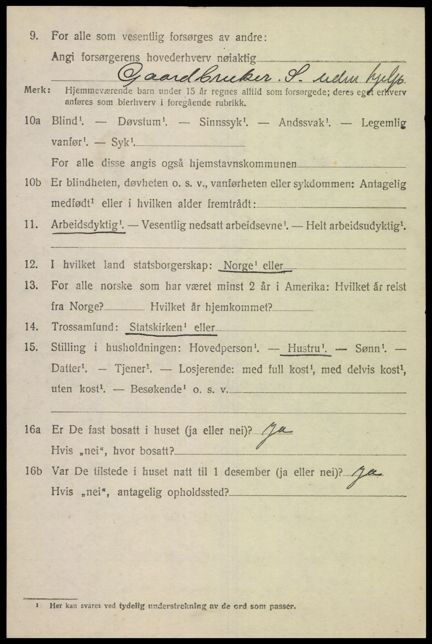SAK, Folketelling 1920 for 1023 Finsland herred, 1920, s. 711