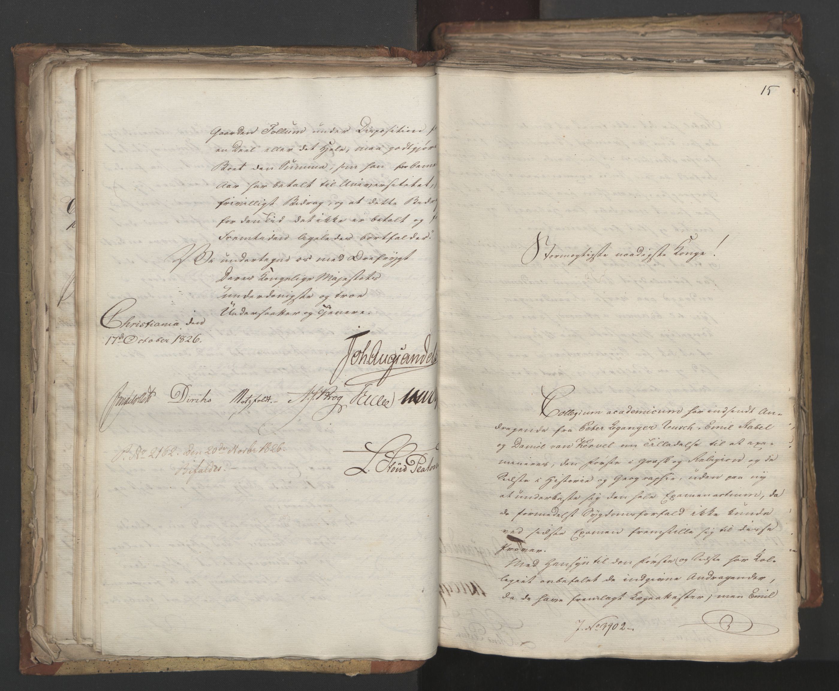 Statsrådsavdelingen i Stockholm, AV/RA-S-1003/D/Da/L0049: Regjeringsinnstillinger nr. 3860-4086, 1826, s. 89