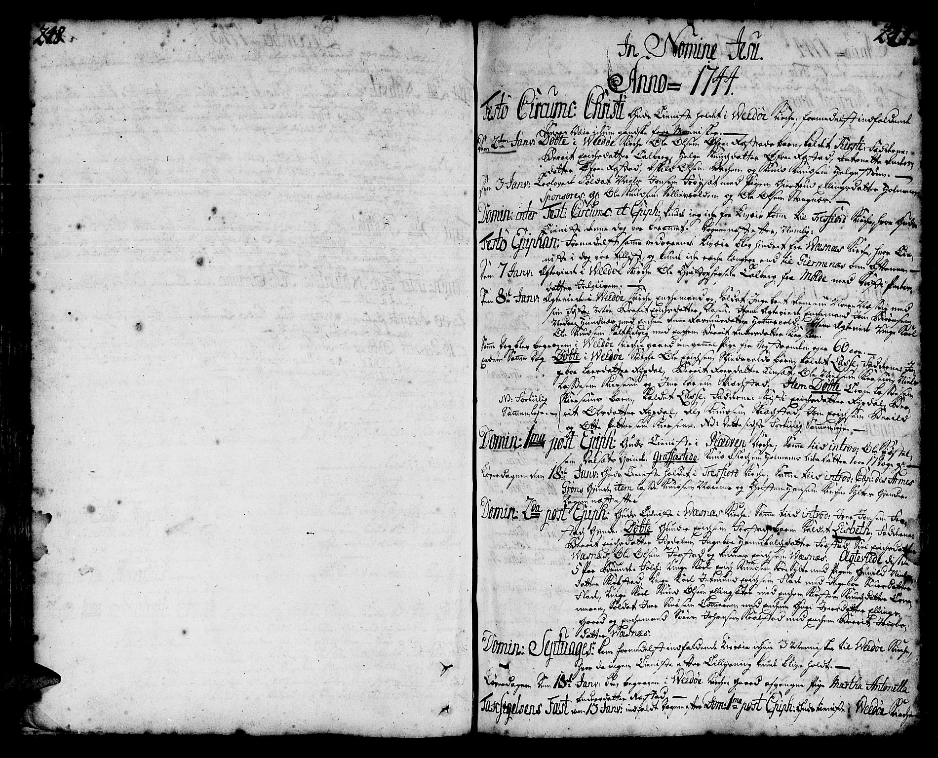Ministerialprotokoller, klokkerbøker og fødselsregistre - Møre og Romsdal, AV/SAT-A-1454/547/L0599: Ministerialbok nr. 547A01, 1721-1764, s. 248-249