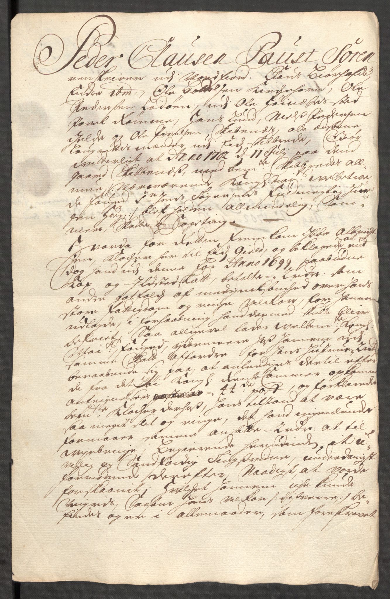 Rentekammeret inntil 1814, Reviderte regnskaper, Fogderegnskap, AV/RA-EA-4092/R53/L3424: Fogderegnskap Sunn- og Nordfjord, 1699, s. 532