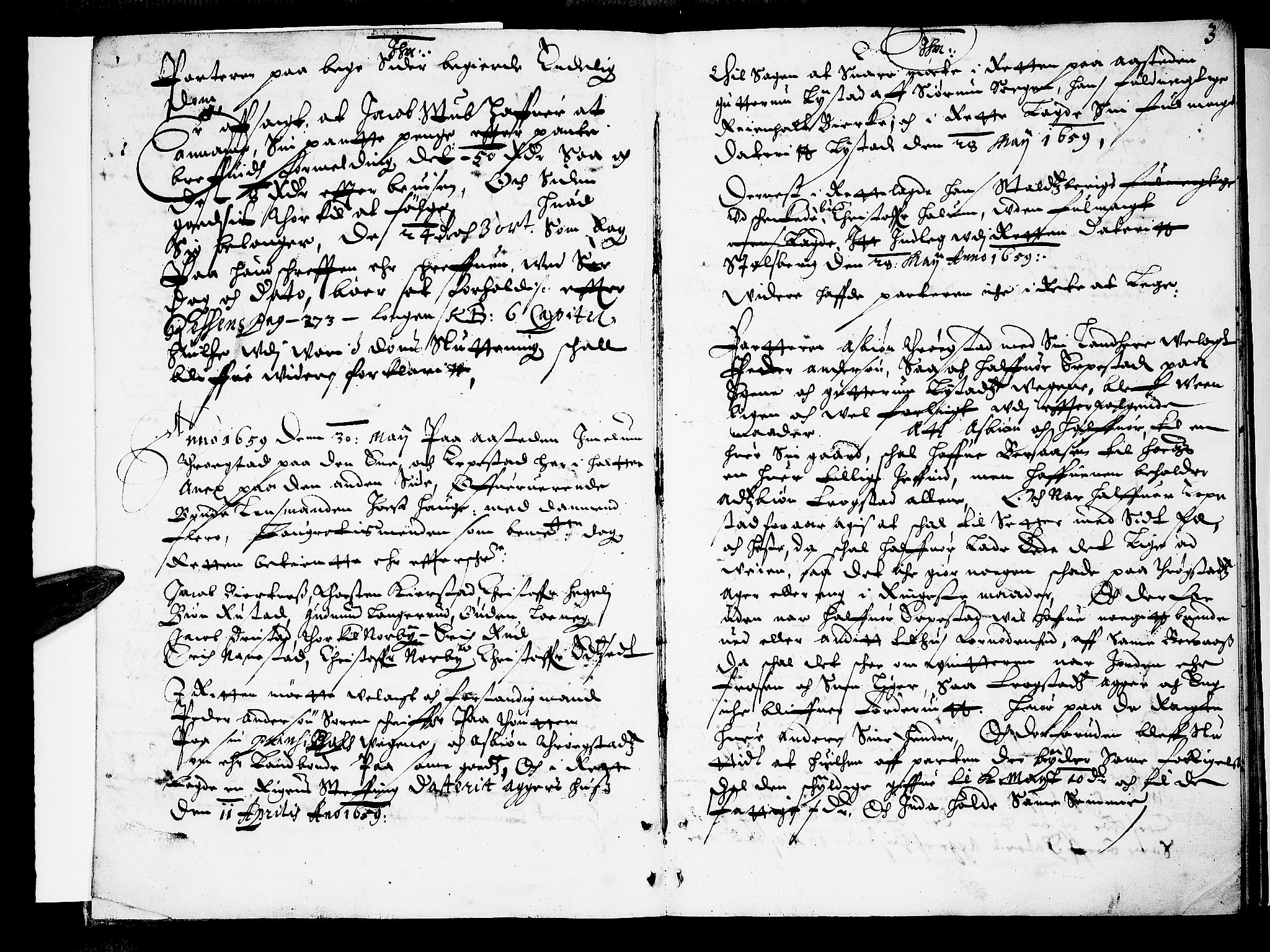 Øvre Romerike sorenskriveri, SAO/A-10649/F/Fb/L0004: Tingbok 4, 1659-1660, s. 2b-3a
