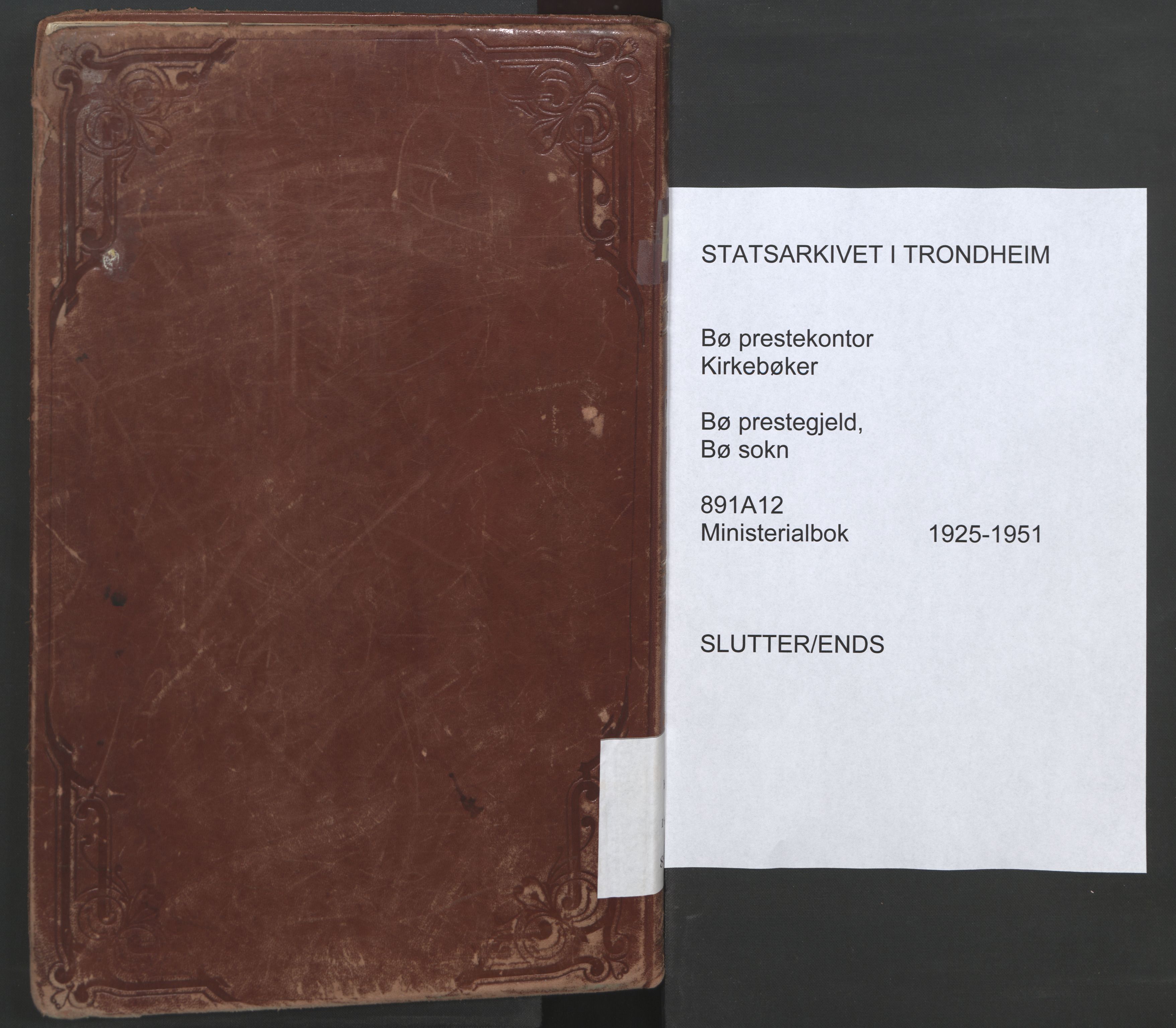 Ministerialprotokoller, klokkerbøker og fødselsregistre - Nordland, AV/SAT-A-1459/891/L1307: Ministerialbok nr. 891A12, 1925-1951