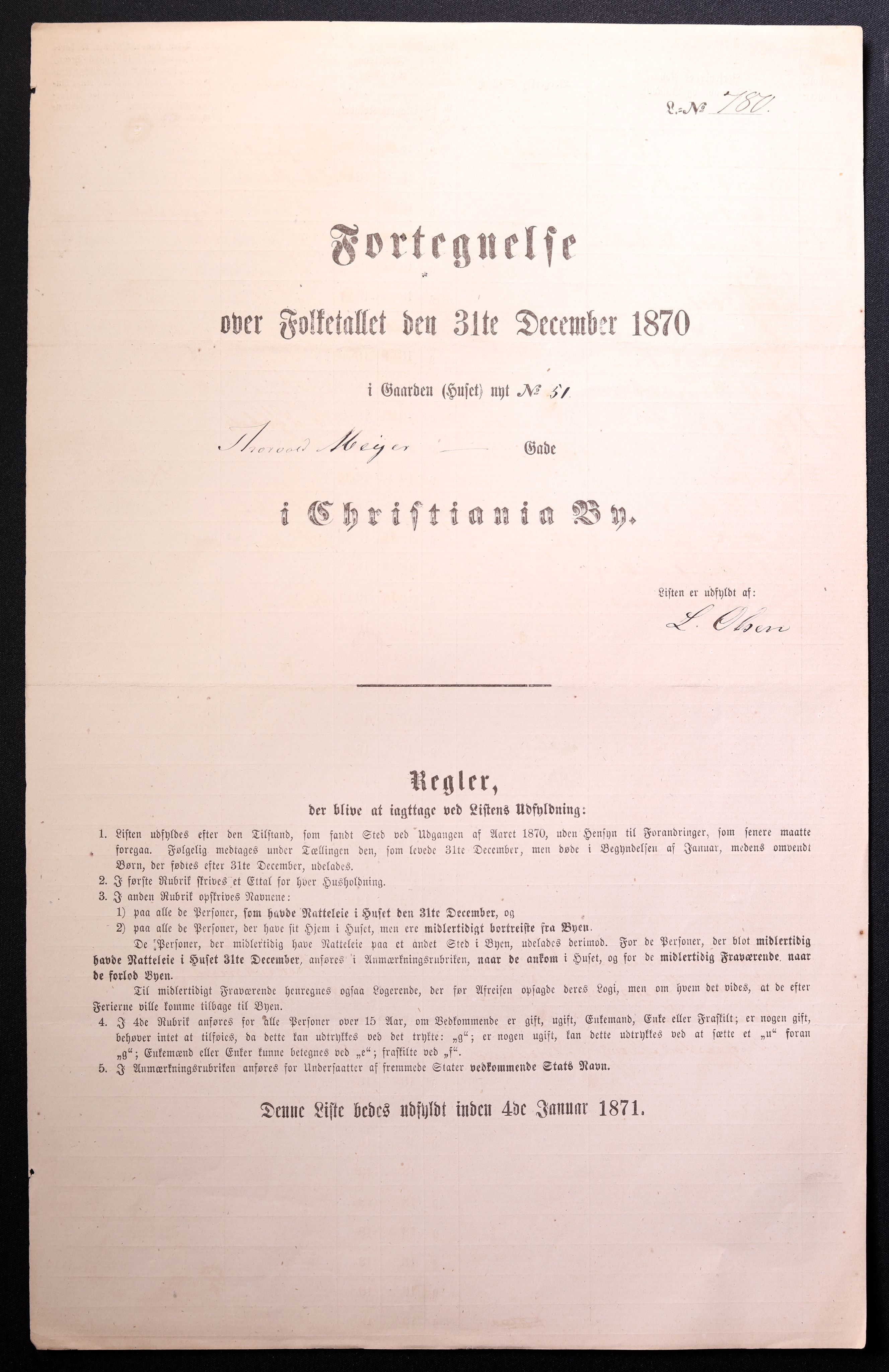 RA, Folketelling 1870 for 0301 Kristiania kjøpstad, 1870, s. 4249