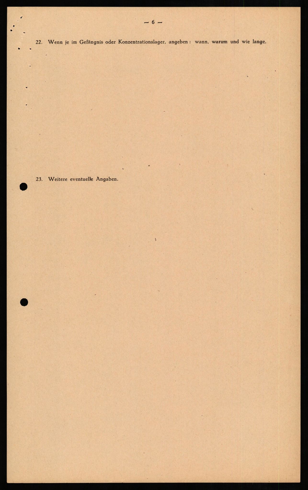 Forsvaret, Forsvarets overkommando II, RA/RAFA-3915/D/Db/L0011: CI Questionaires. Tyske okkupasjonsstyrker i Norge. Tyskere., 1945-1946, s. 94