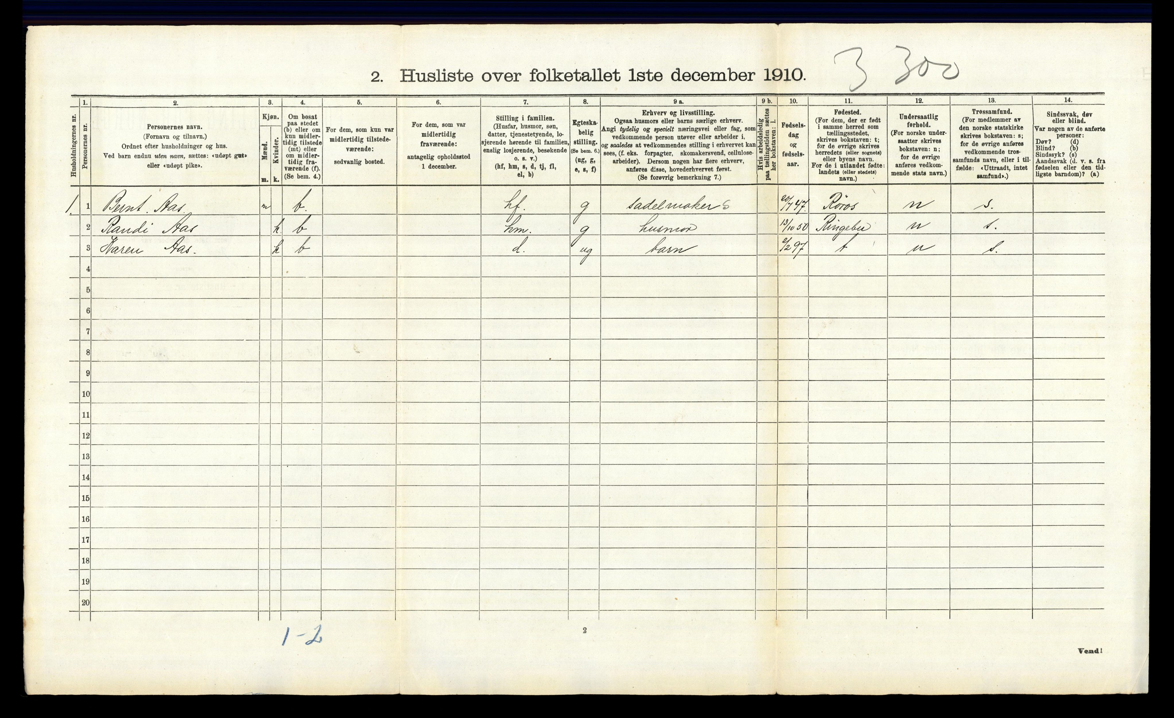 RA, Folketelling 1910 for 0430 Stor-Elvdal herred, 1910, s. 348