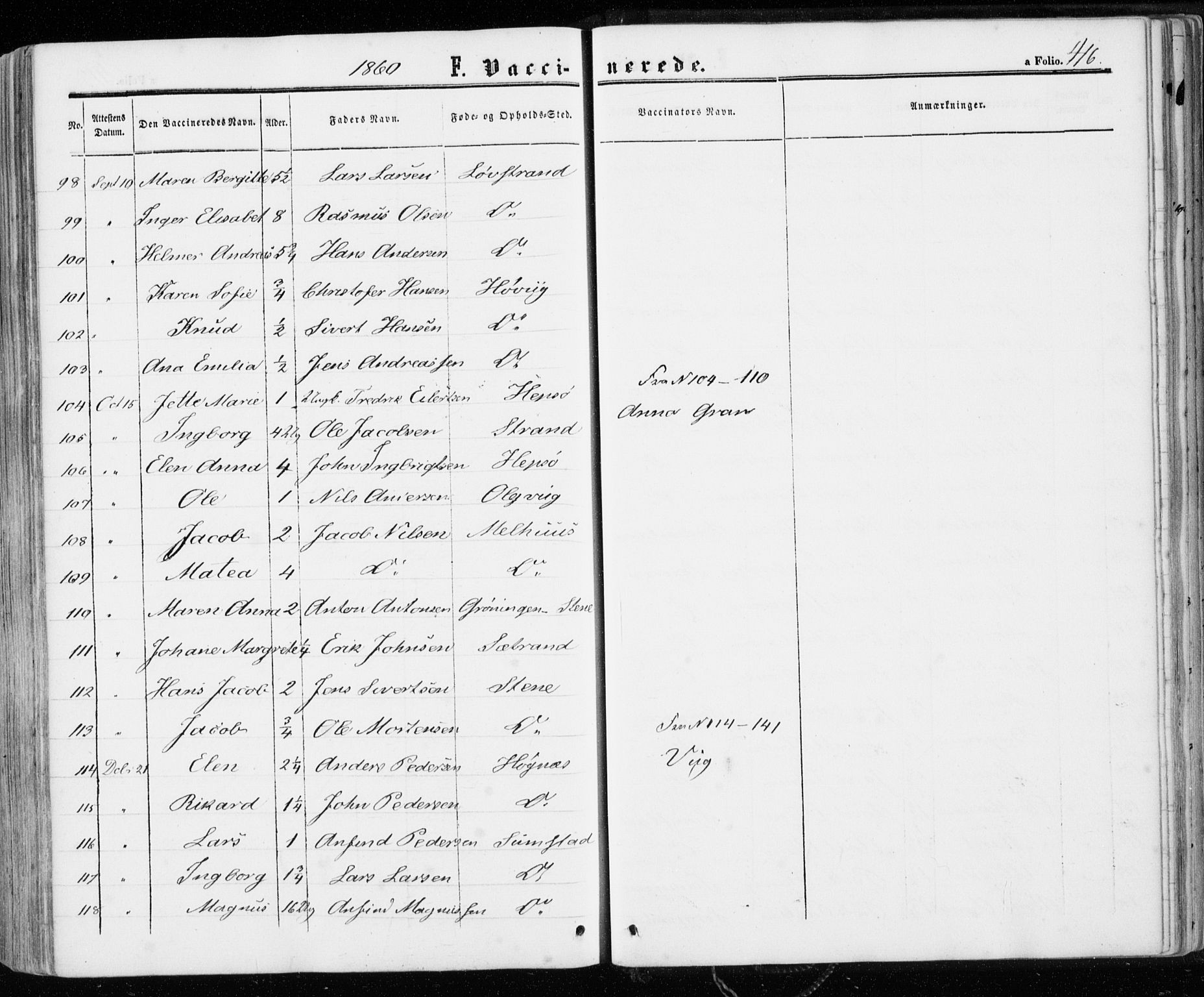 Ministerialprotokoller, klokkerbøker og fødselsregistre - Sør-Trøndelag, SAT/A-1456/657/L0705: Ministerialbok nr. 657A06, 1858-1867, s. 416
