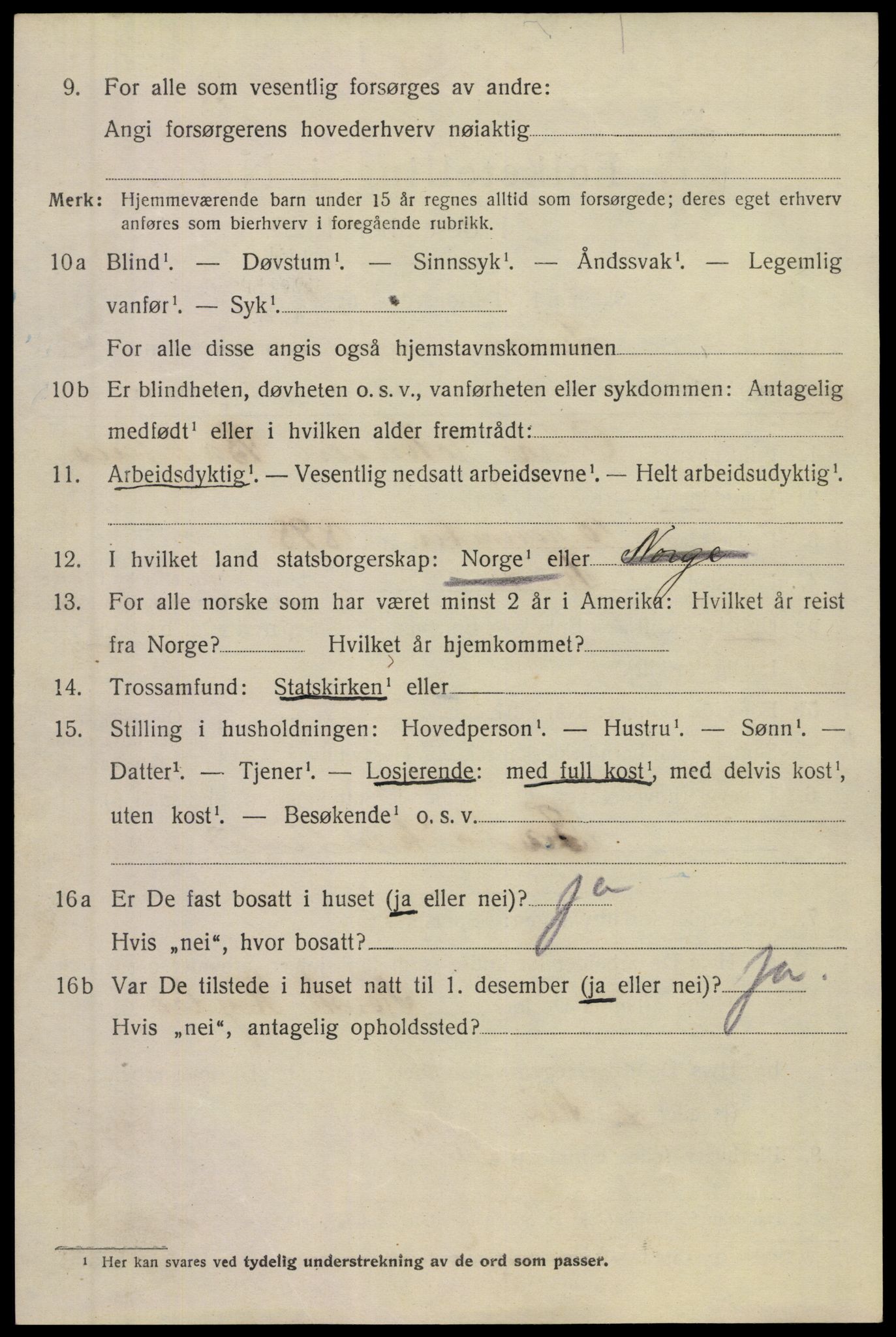 SAKO, Folketelling 1920 for 0826 Tinn herred, 1920, s. 9895