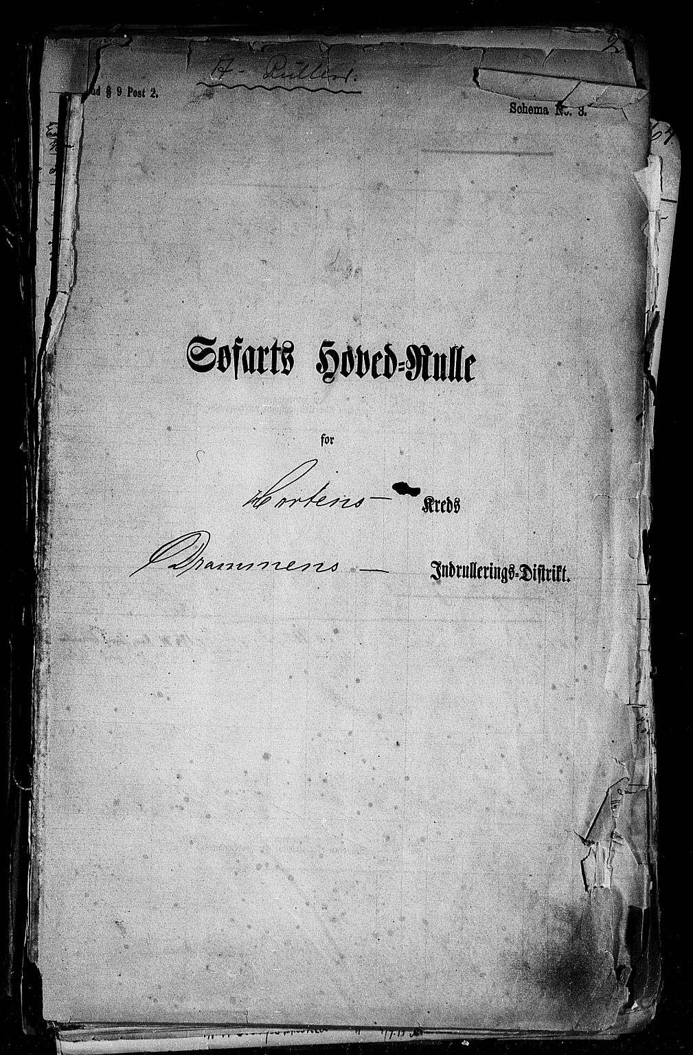Horten innrulleringskontor, SAKO/A-785/F/Fc/L0003: Hovedrulle, 1868-1871, s. 2