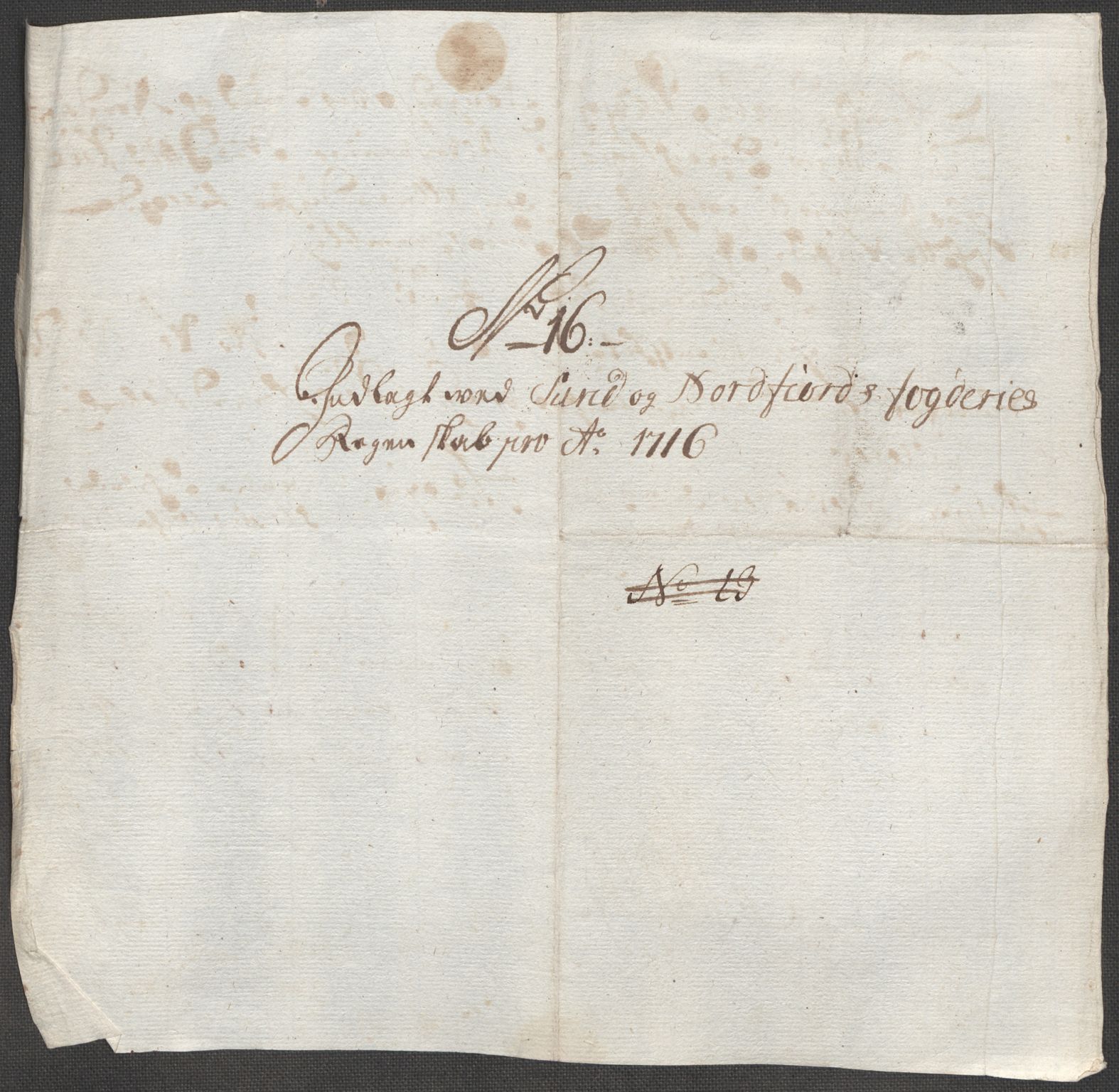 Rentekammeret inntil 1814, Reviderte regnskaper, Fogderegnskap, AV/RA-EA-4092/R53/L3440: Fogderegnskap Sunn- og Nordfjord, 1716, s. 104