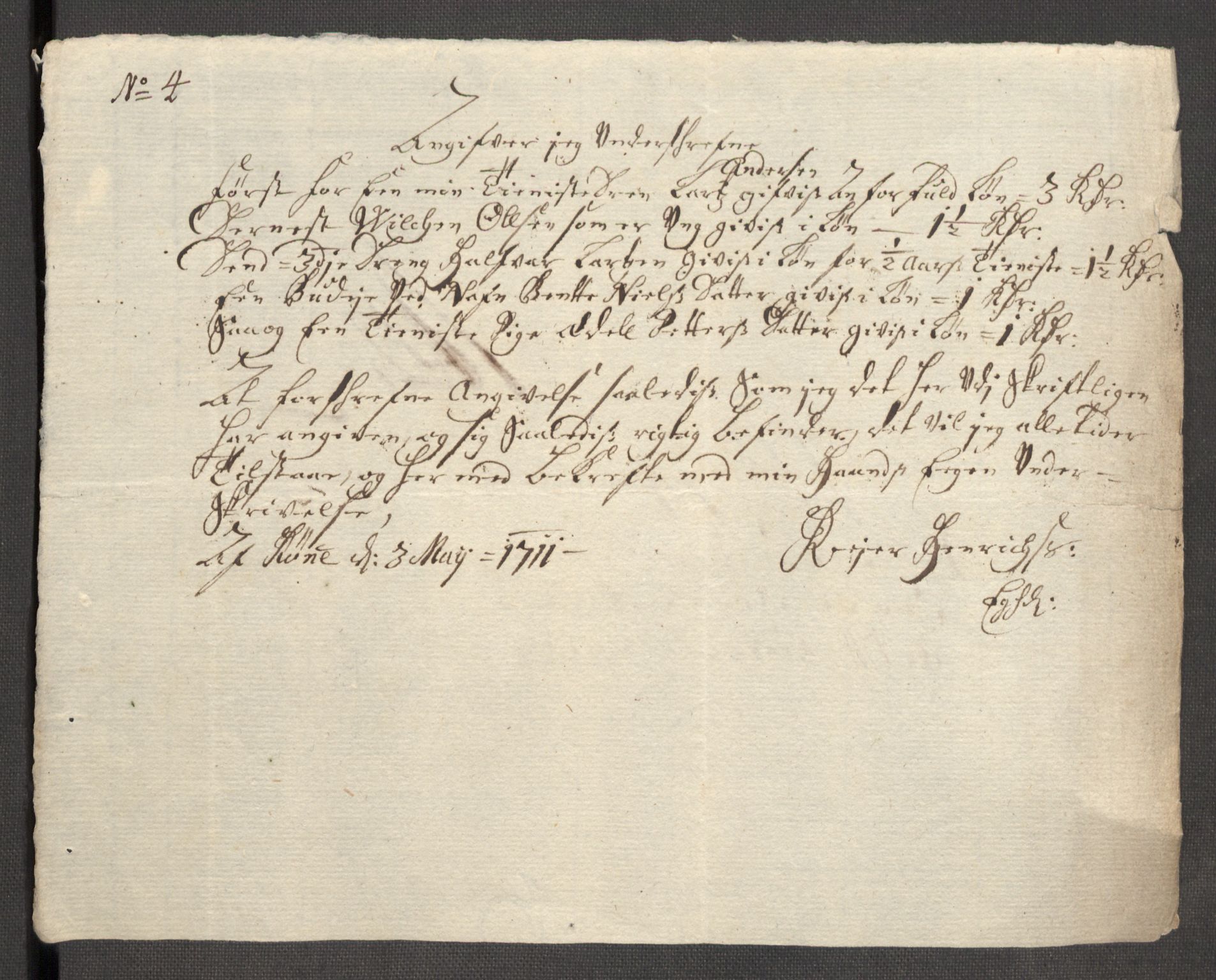 Rentekammeret inntil 1814, Reviderte regnskaper, Fogderegnskap, RA/EA-4092/R52/L3317: Fogderegnskap Sogn, 1711, s. 374