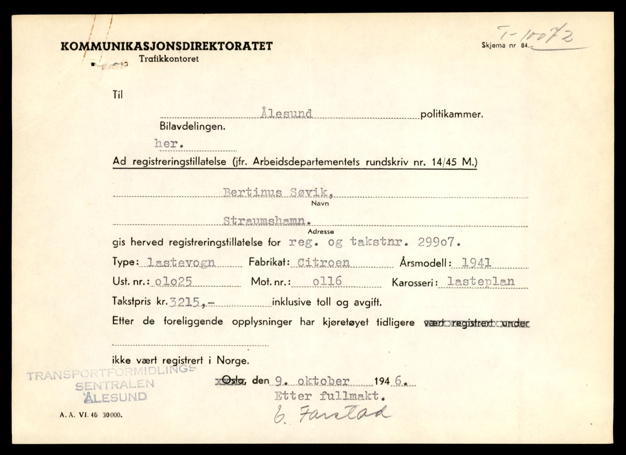 Møre og Romsdal vegkontor - Ålesund trafikkstasjon, AV/SAT-A-4099/F/Fe/L0032: Registreringskort for kjøretøy T 11997 - T 12149, 1927-1998, s. 863