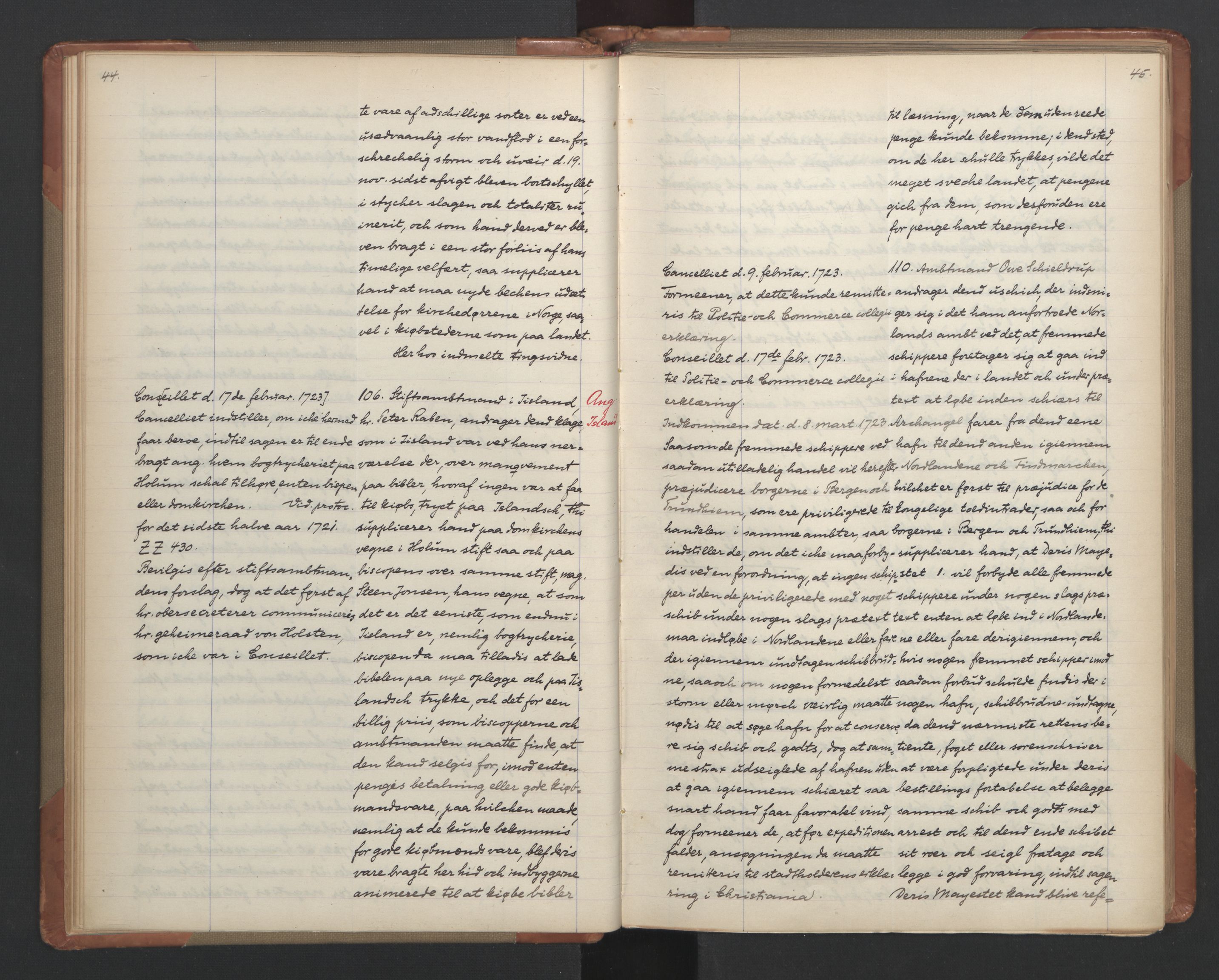 Avskriftsamlingen, AV/RA-EA-4022/F/Fa/L0086: Supplikker, 1723, s. 27