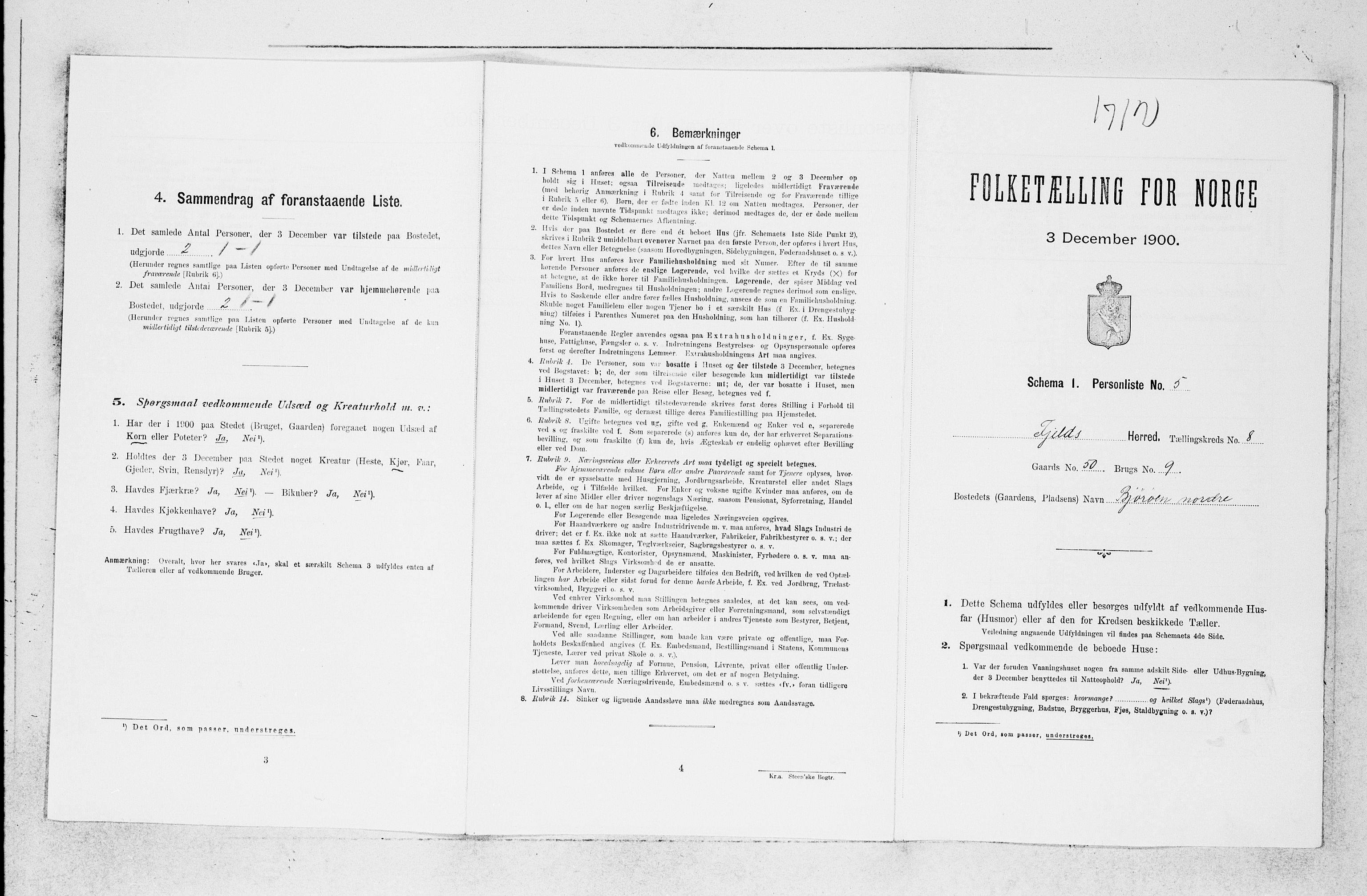 SAB, Folketelling 1900 for 1246 Fjell herred, 1900, s. 930