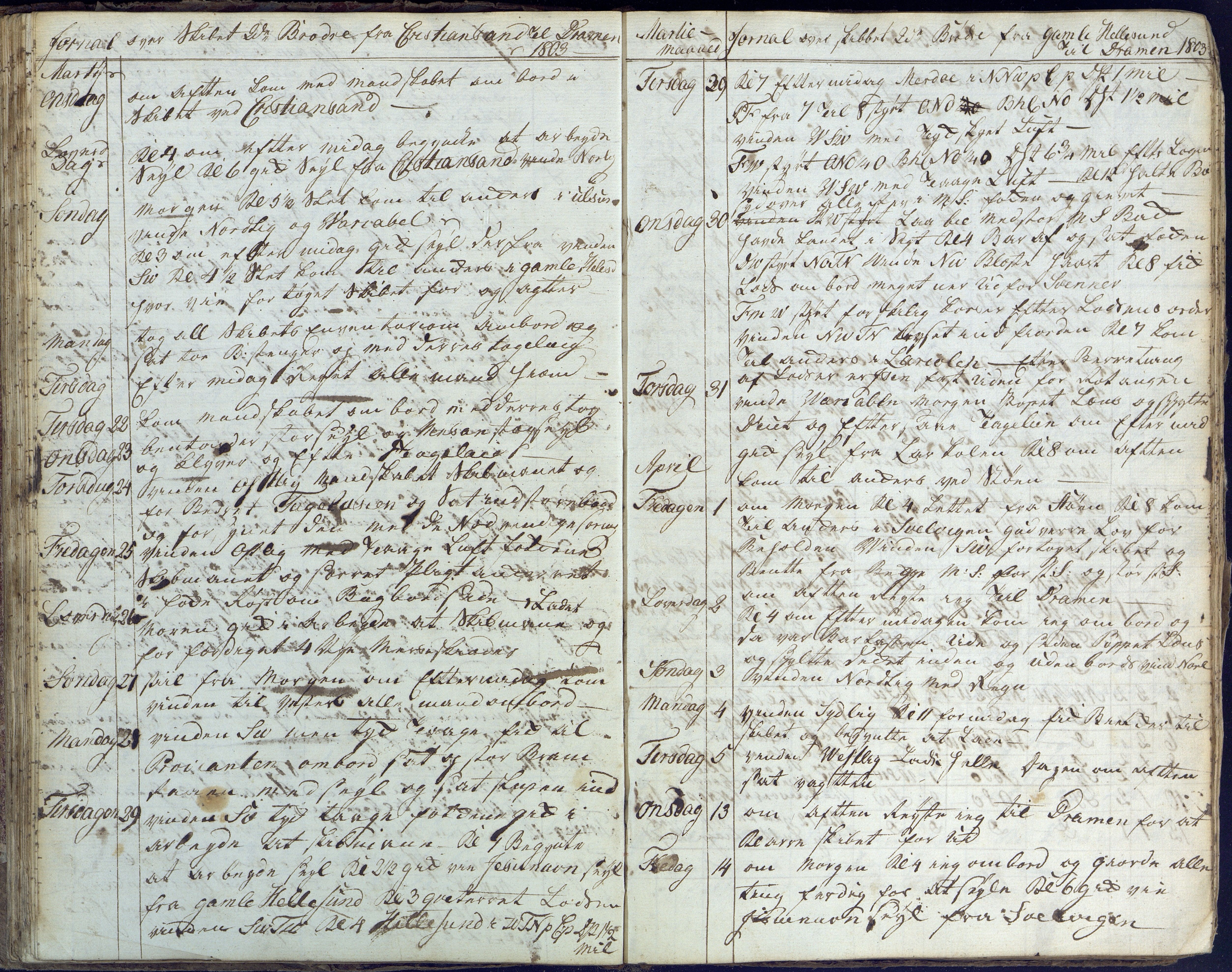 Fartøysarkivet, AAKS/PA-1934/F/L0096/0003: Flere fartøy (se mappenivå) / De tvende Brødre (skip), 1778-1815, s. 58
