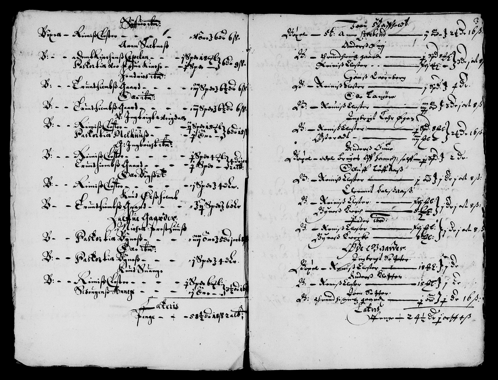 Rentekammeret inntil 1814, Reviderte regnskaper, Lensregnskaper, AV/RA-EA-5023/R/Rb/Rbw/L0129: Trondheim len, 1657-1658