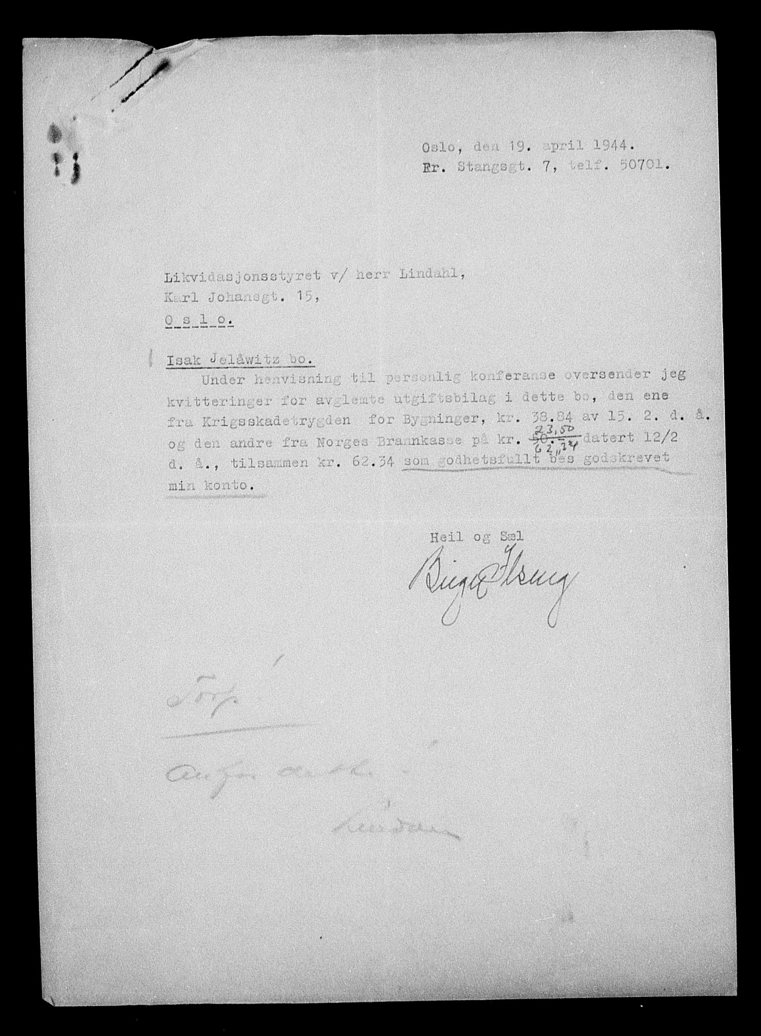 Justisdepartementet, Tilbakeføringskontoret for inndratte formuer, AV/RA-S-1564/H/Hc/Hcc/L0948: --, 1945-1947, s. 54
