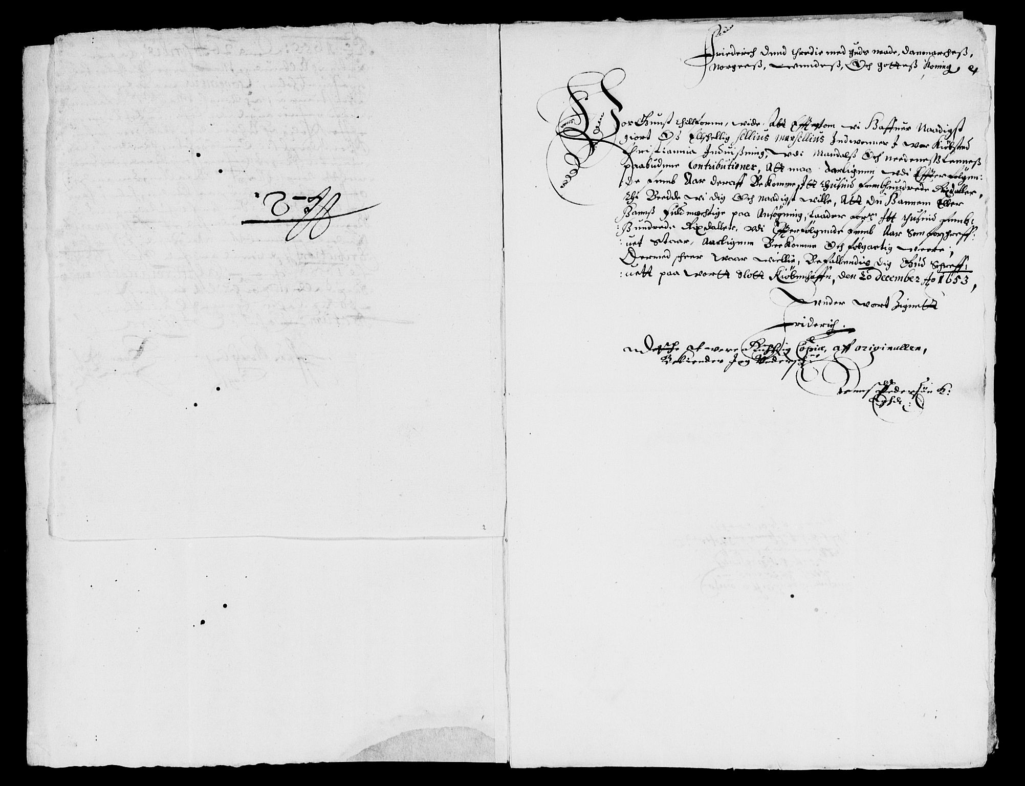 Rentekammeret inntil 1814, Reviderte regnskaper, Lensregnskaper, RA/EA-5023/R/Rb/Rbq/L0043: Nedenes len. Mandals len. Råbyggelag., 1654-1656