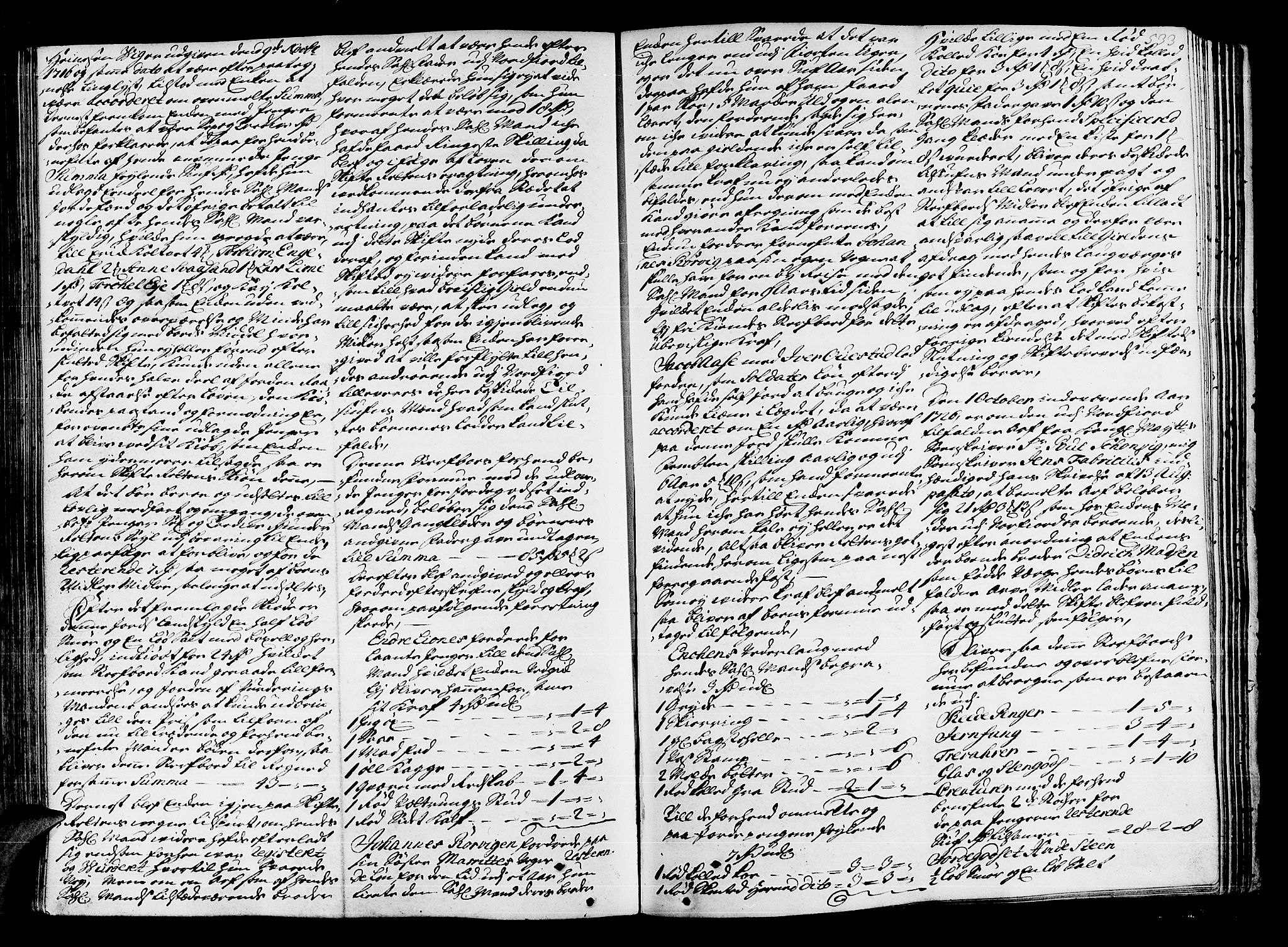 Hardanger og Voss sorenskriveri, SAB/A-2501/4/4A/4Ac/L0004b: Skifterettsprotokoll for sorenskriveriet, 1723-1727, s. 532b-533a