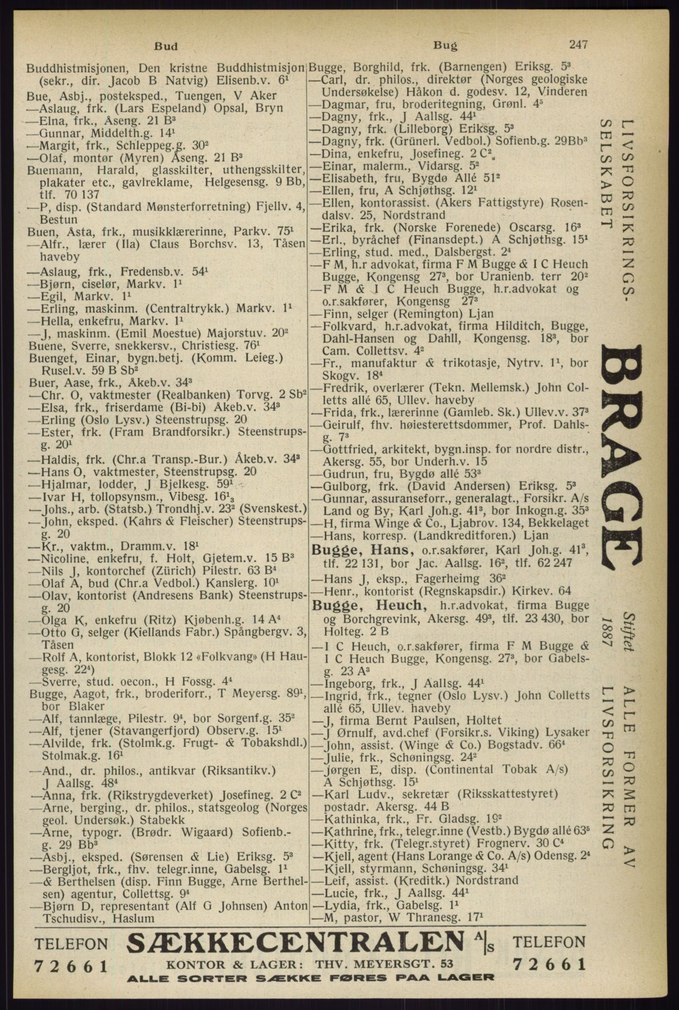 Kristiania/Oslo adressebok, PUBL/-, 1933, s. 247