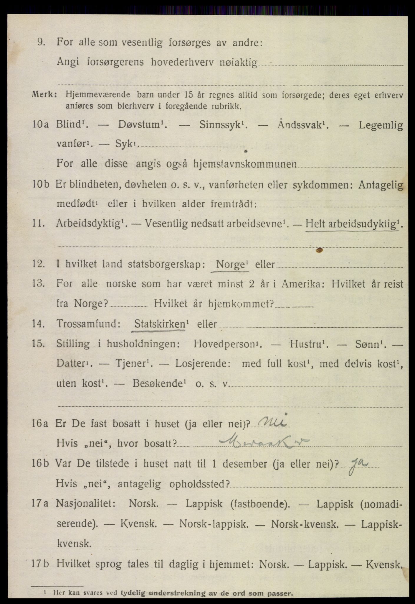 SAT, Folketelling 1920 for 1711 Meråker herred, 1920, s. 6193