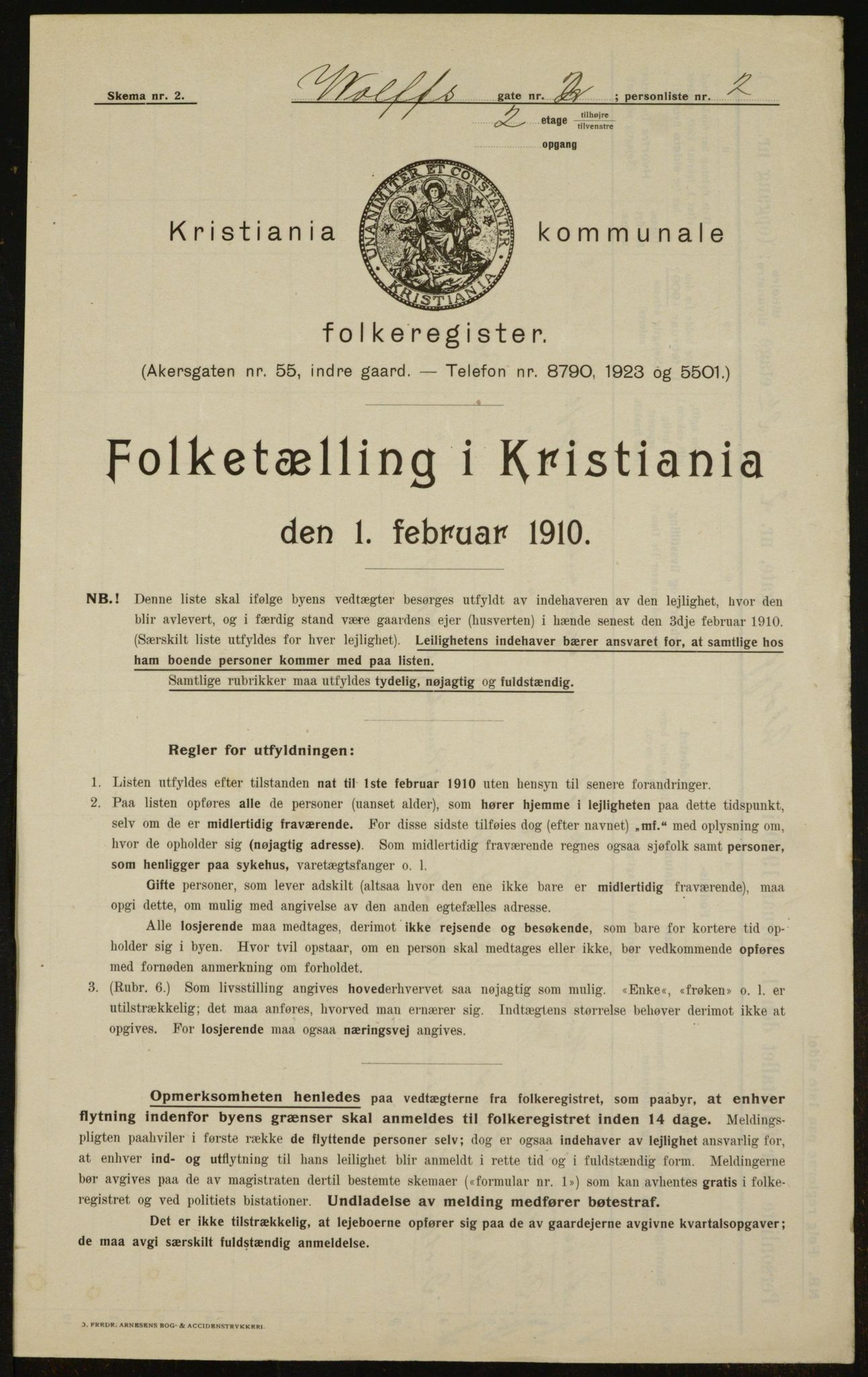 OBA, Kommunal folketelling 1.2.1910 for Kristiania, 1910, s. 121817