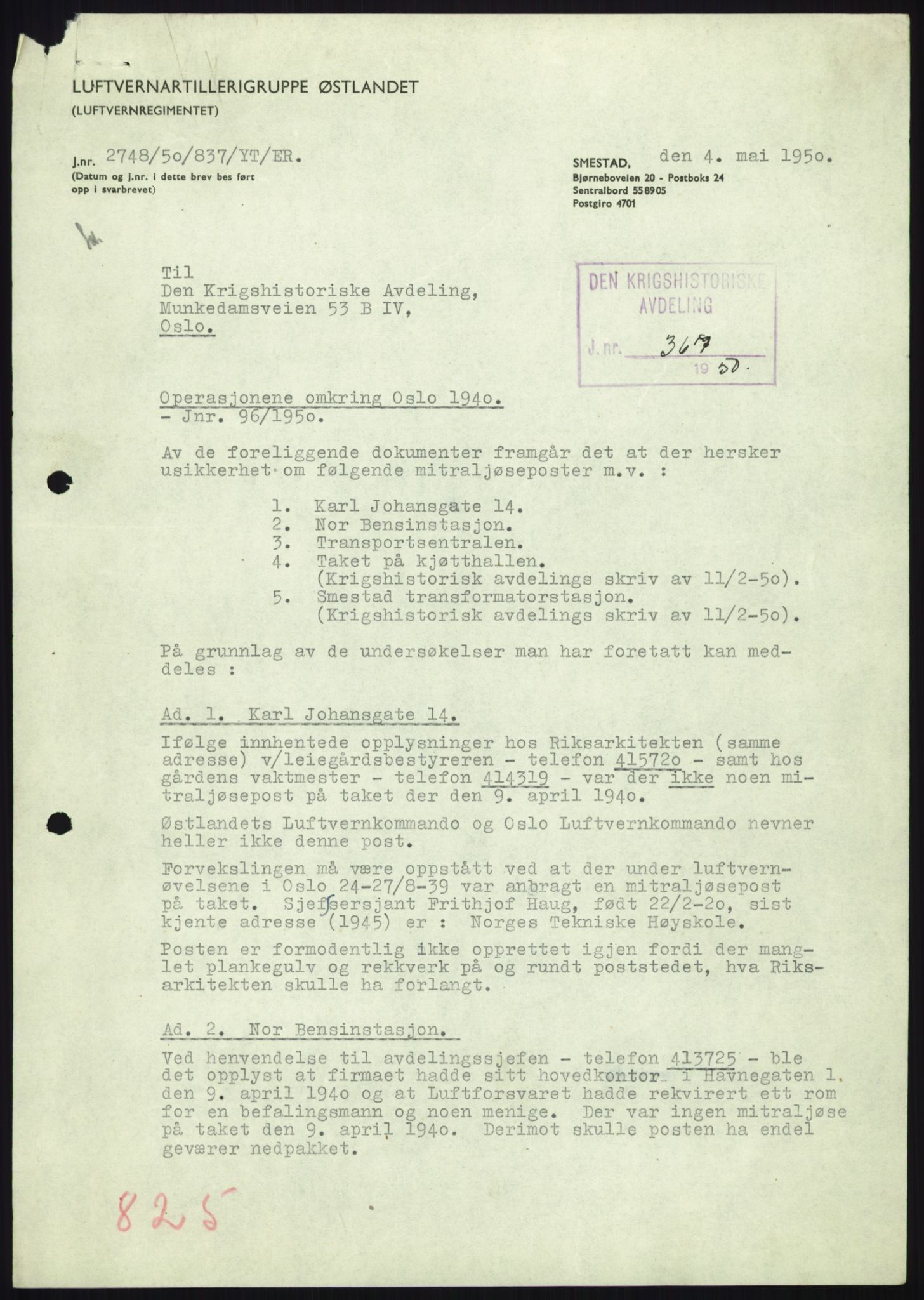 Forsvaret, Forsvarets krigshistoriske avdeling, RA/RAFA-2017/Y/Yb/L0159: II-C-11-750-825  -  Kavaleriet og artilleriet, 1936-1940, s. 1053