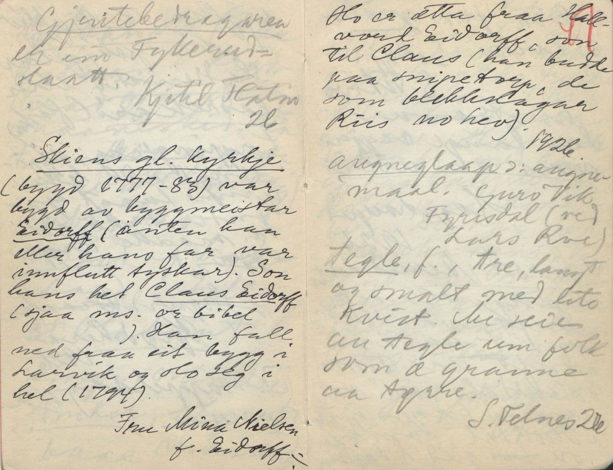 Rikard Berge, TEMU/TGM-A-1003/F/L0017/0011: 551-599 / 561 Ymse oppskriftar + brev til Berge, 1910-1950, s. 46-47