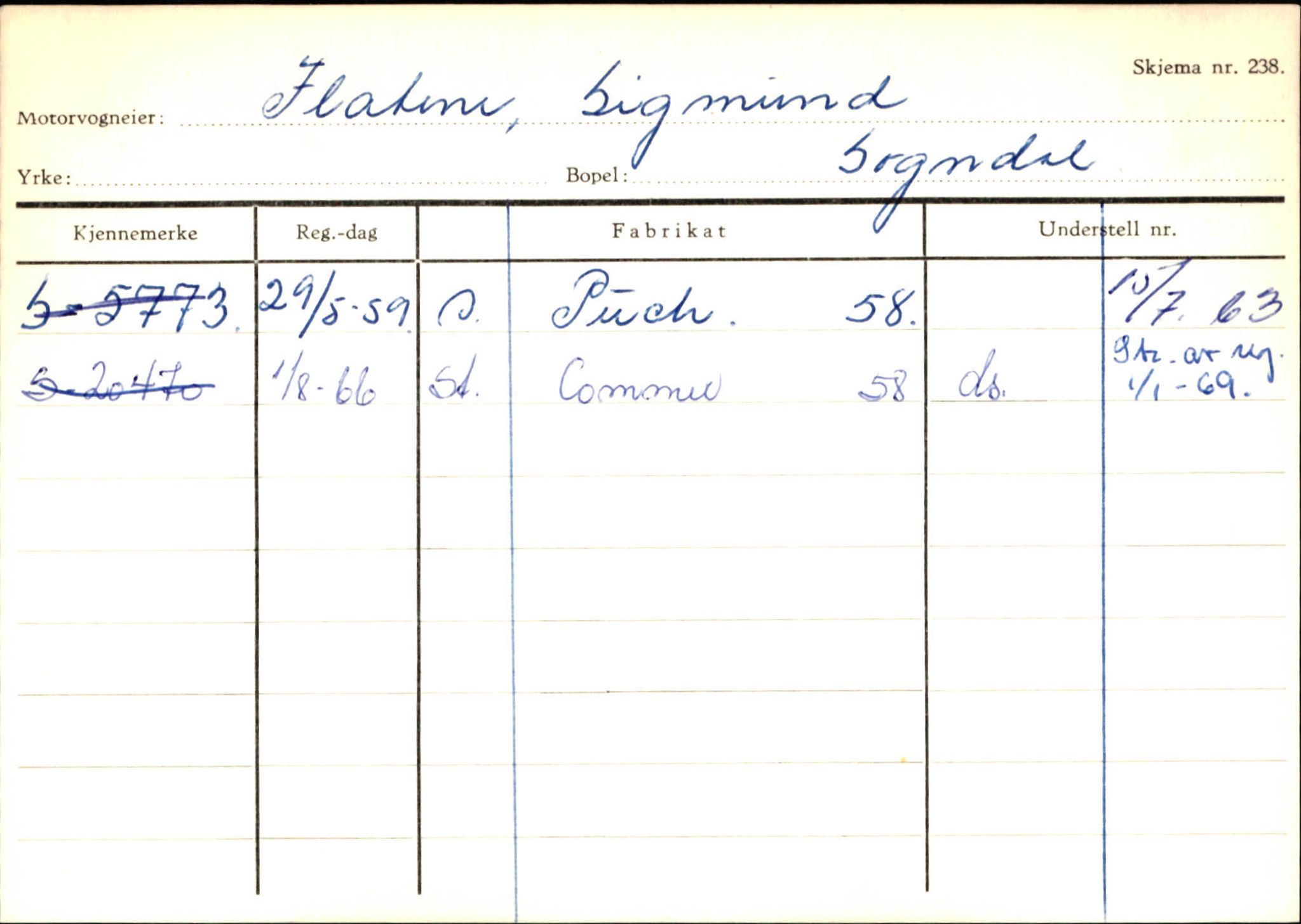 Statens vegvesen, Sogn og Fjordane vegkontor, AV/SAB-A-5301/4/F/L0124: Eigarregister Sogndal A-U, 1945-1975, s. 540