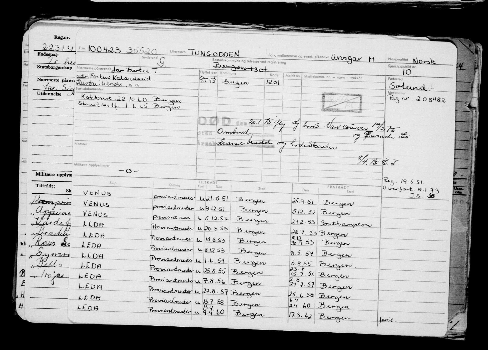 Direktoratet for sjømenn, RA/S-3545/G/Gb/L0217: Hovedkort, 1923, s. 661