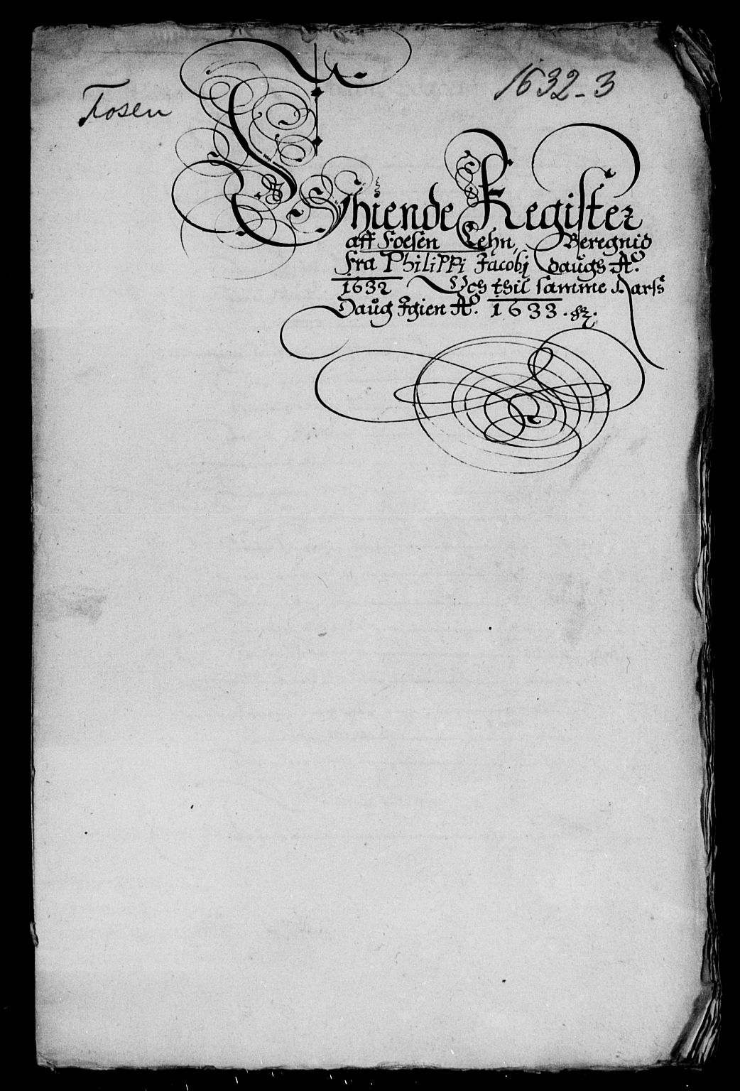 Rentekammeret inntil 1814, Reviderte regnskaper, Lensregnskaper, RA/EA-5023/R/Rb/Rbw/L0050: Trondheim len, 1632-1633