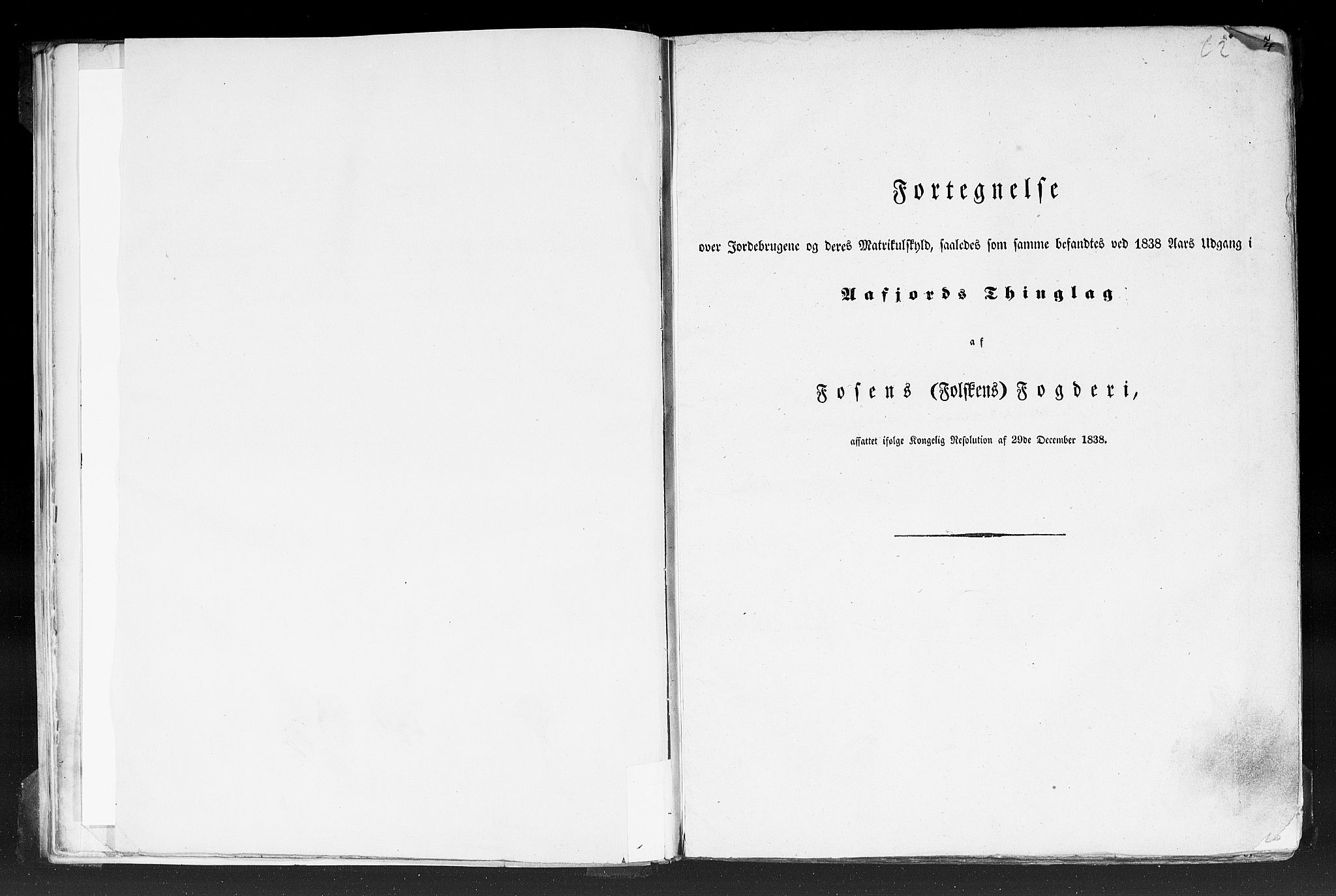 Rygh, AV/RA-PA-0034/F/Fb/L0014: Matrikkelen for 1838 - Søndre Trondhjems amt (Sør-Trøndelag fylke), 1838, s. 4a