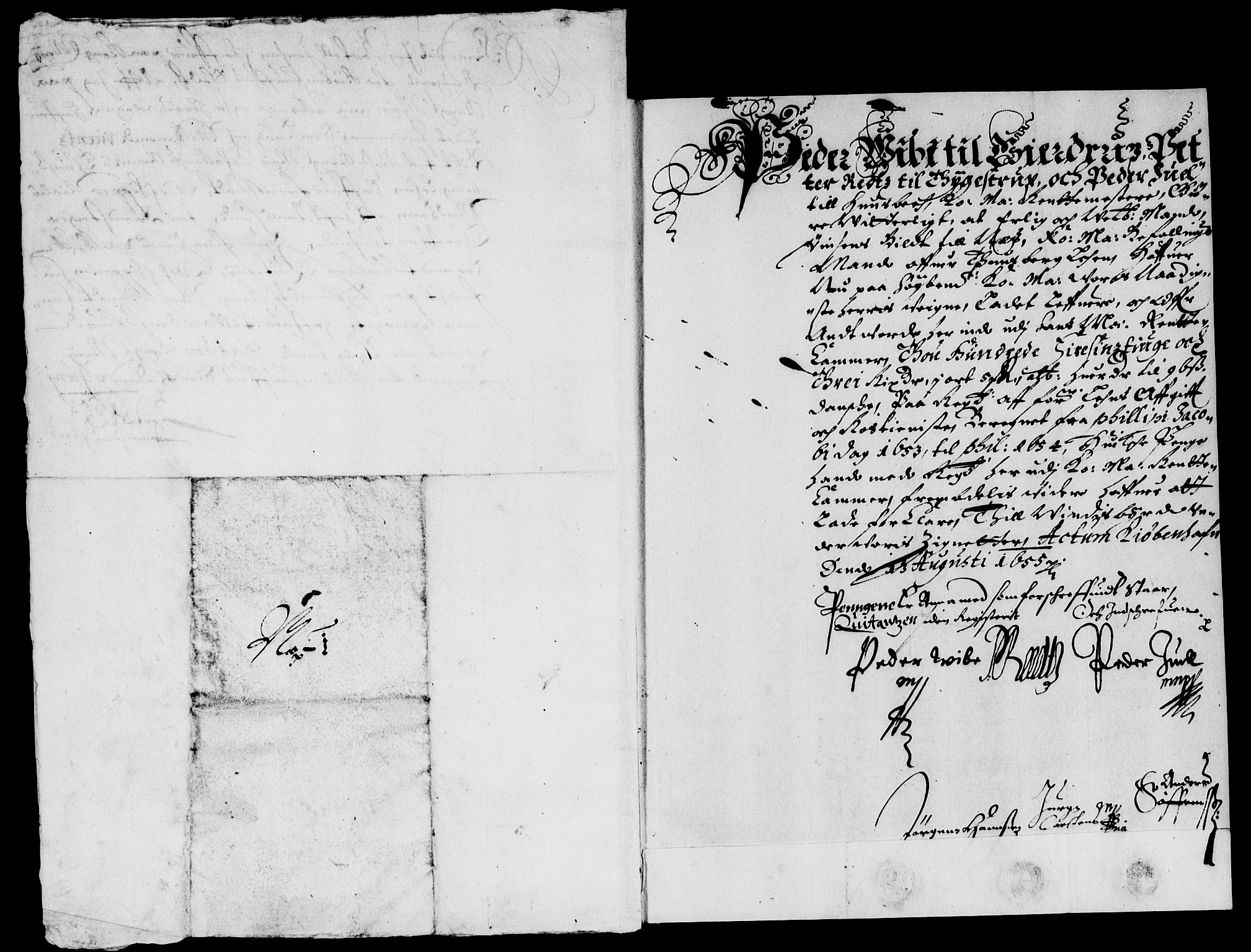 Rentekammeret inntil 1814, Reviderte regnskaper, Lensregnskaper, AV/RA-EA-5023/R/Rb/Rbo/L0031: Tønsberg len, 1651-1654