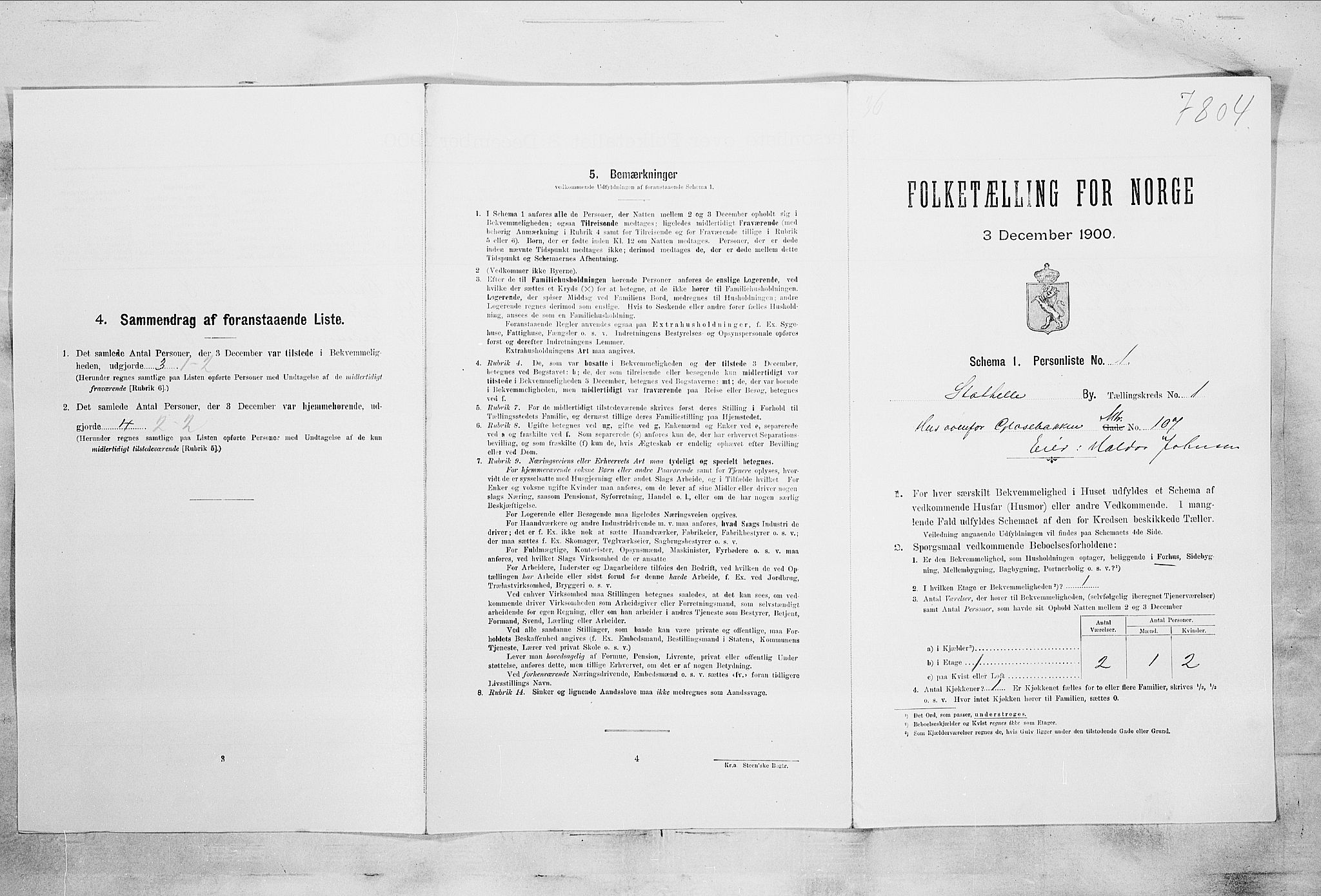 SAKO, Folketelling 1900 for 0803 Stathelle ladested, 1900, s. 192