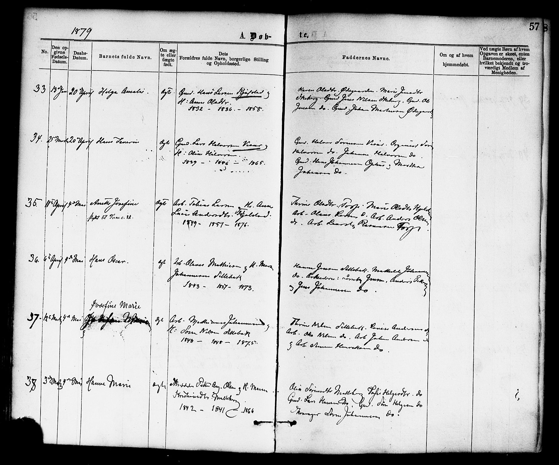 Borge prestekontor Kirkebøker, AV/SAO-A-10903/F/Fa/L0007: Ministerialbok nr. I 7, 1875-1886, s. 57