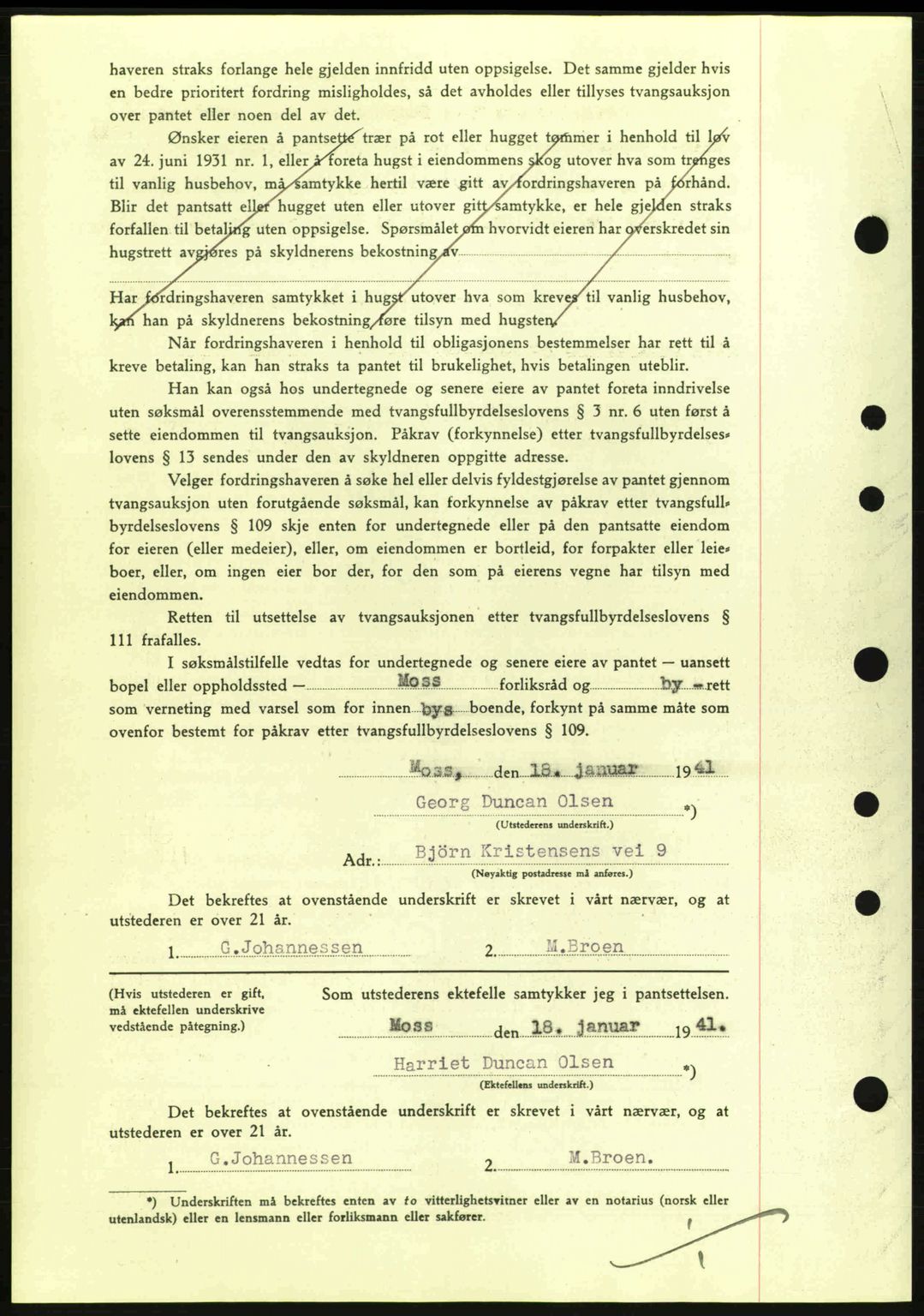 Moss sorenskriveri, SAO/A-10168: Pantebok nr. B10, 1940-1941, Dagboknr: 278/1941