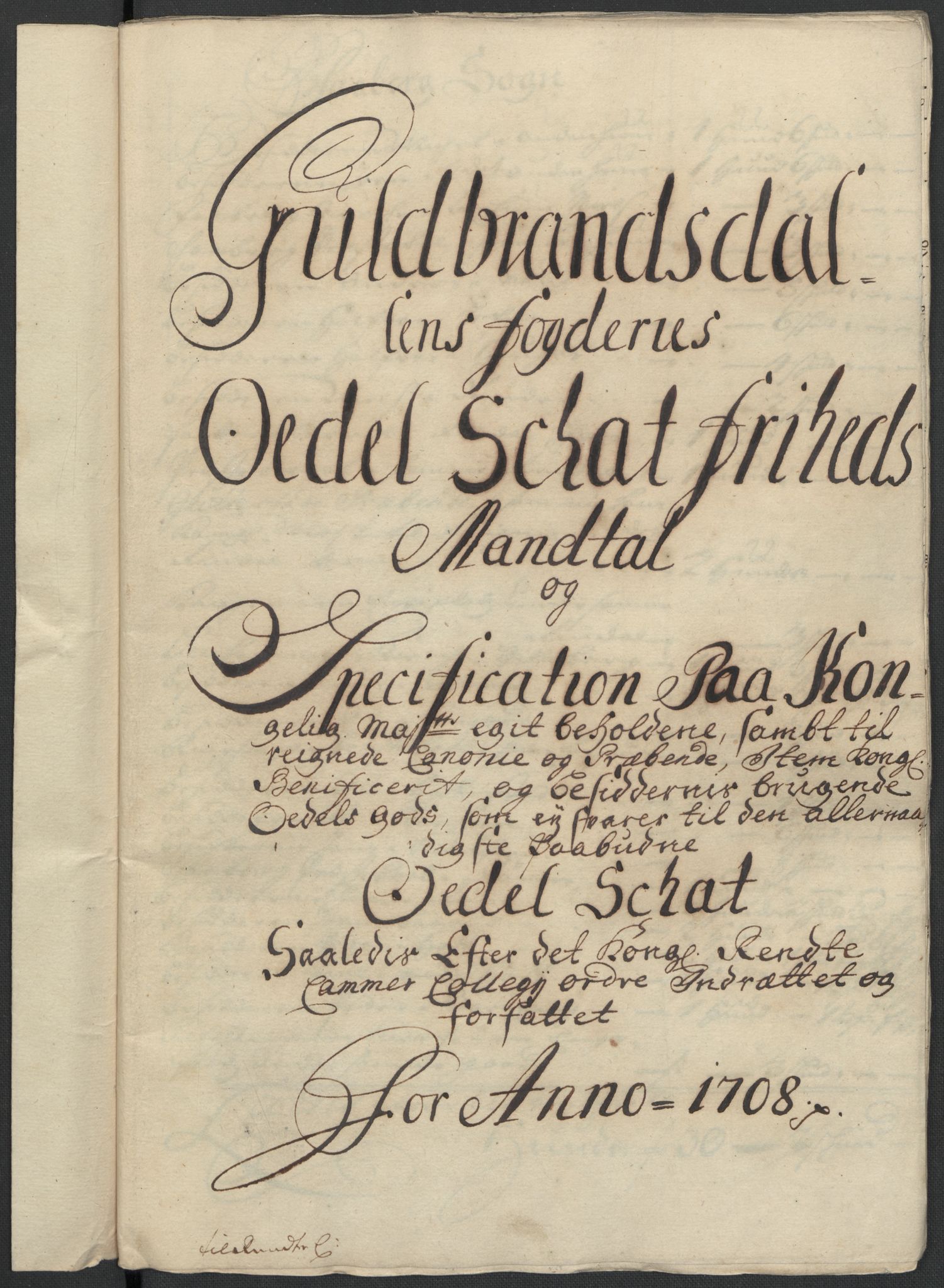 Rentekammeret inntil 1814, Reviderte regnskaper, Fogderegnskap, RA/EA-4092/R17/L1179: Fogderegnskap Gudbrandsdal, 1708-1710, s. 57