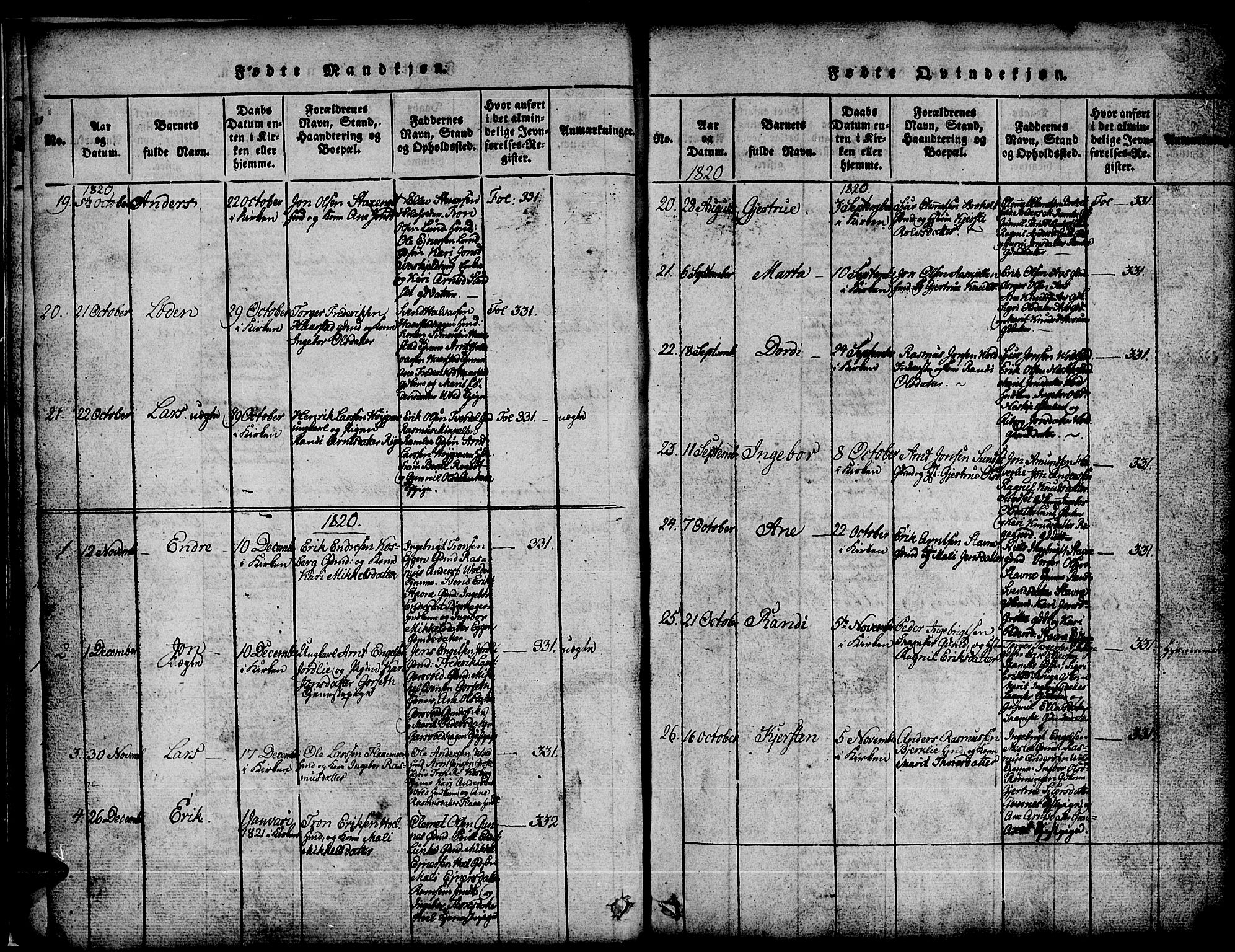 Ministerialprotokoller, klokkerbøker og fødselsregistre - Sør-Trøndelag, AV/SAT-A-1456/674/L0874: Klokkerbok nr. 674C01, 1816-1860, s. 13